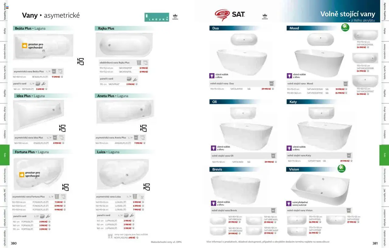 Siko koupelny katalog Koupelny 2025/2026 od 14.10.2025 | Strana: 192 | Produkty: Wc, Vana