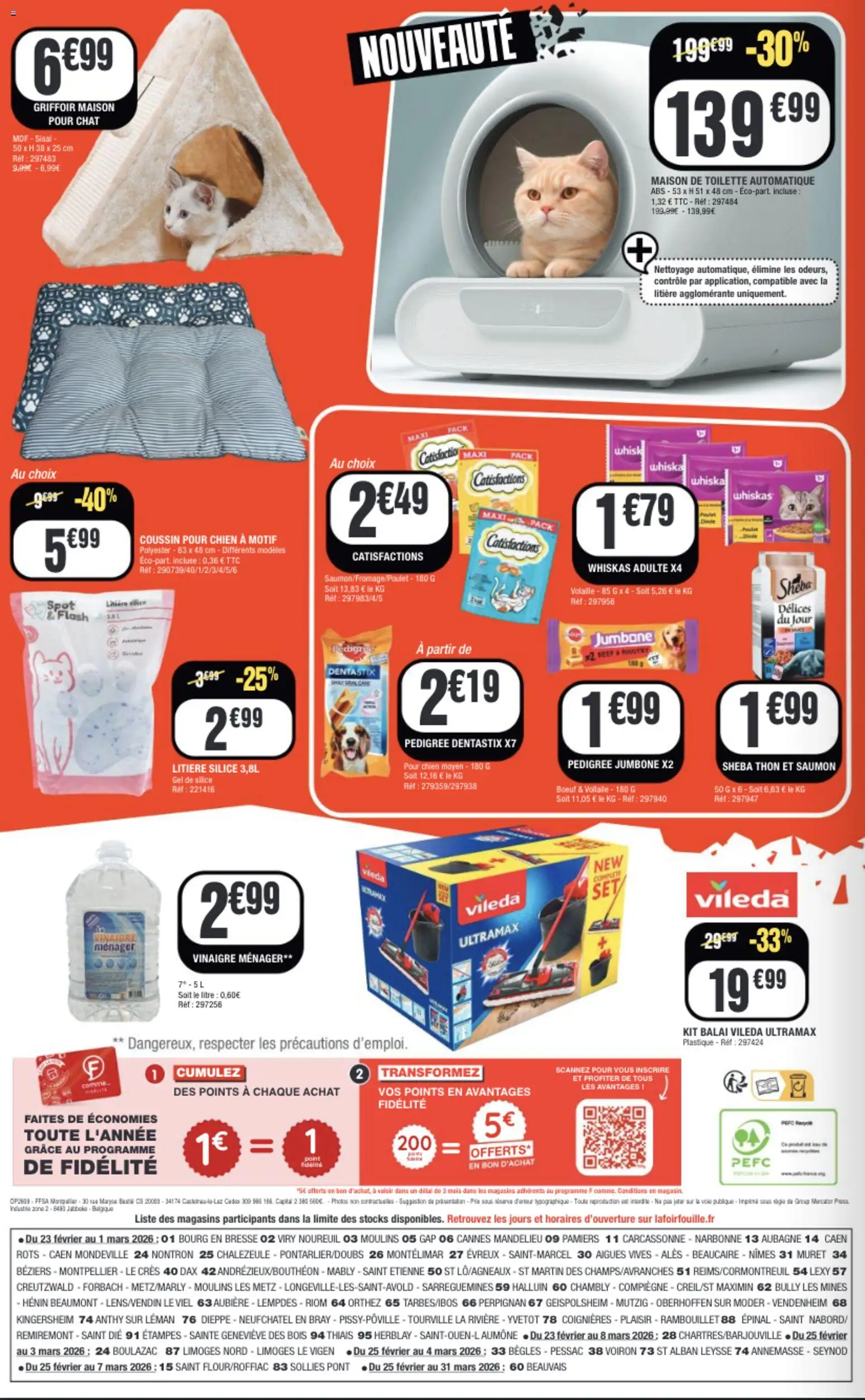 {H1} | Page: 4 | Produits: Volaille, Thon, Saumon, Balai vileda