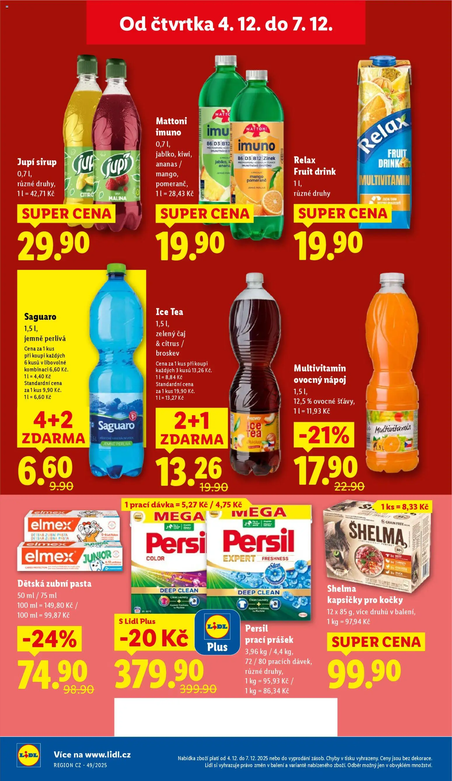Lidl leták od 04.12.2025 | Strana: 22 | Produkty: Shelma kapsičky, Saguaro, Ananas, Kapsičky pro kočky