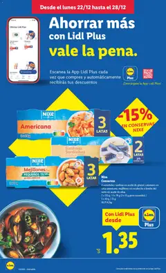 Vista previa Lidl folleto válido desde el 22.12.2025 | Página: 36 | Productos: Calamares, Queso, Aceite, Peso