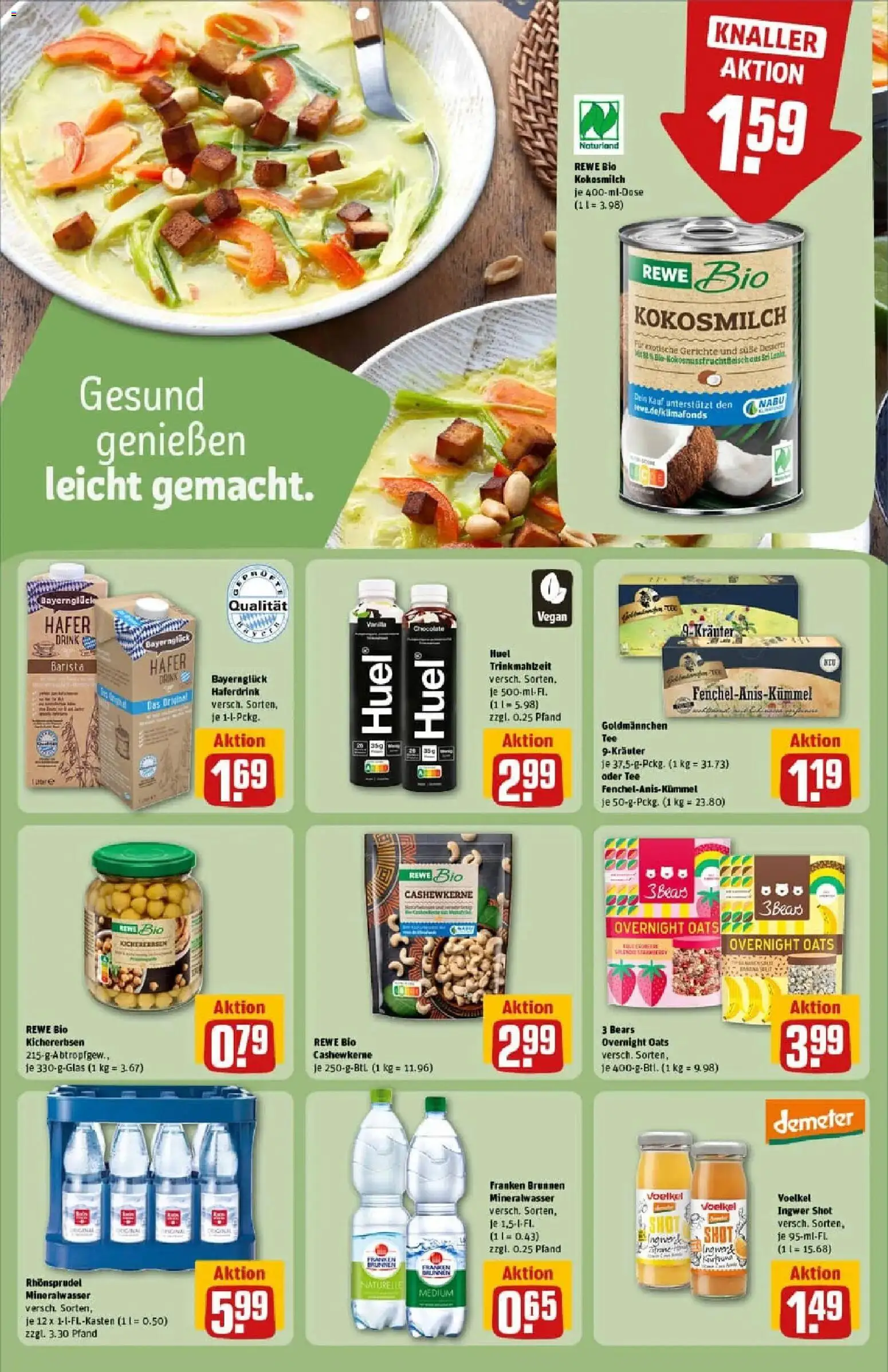 Rewe prospekt Nürnberg	 – gültig ab 11.01.2026 | Seite: 25 | Produkte: Mineralwasser, Haferdrink, Tee, Rhonsprudel