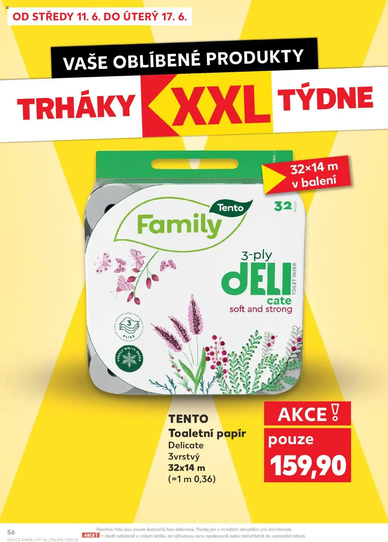 Kaufland leták od 11.06.2025 | Strana: 56 | Produkty: Toaletní papír