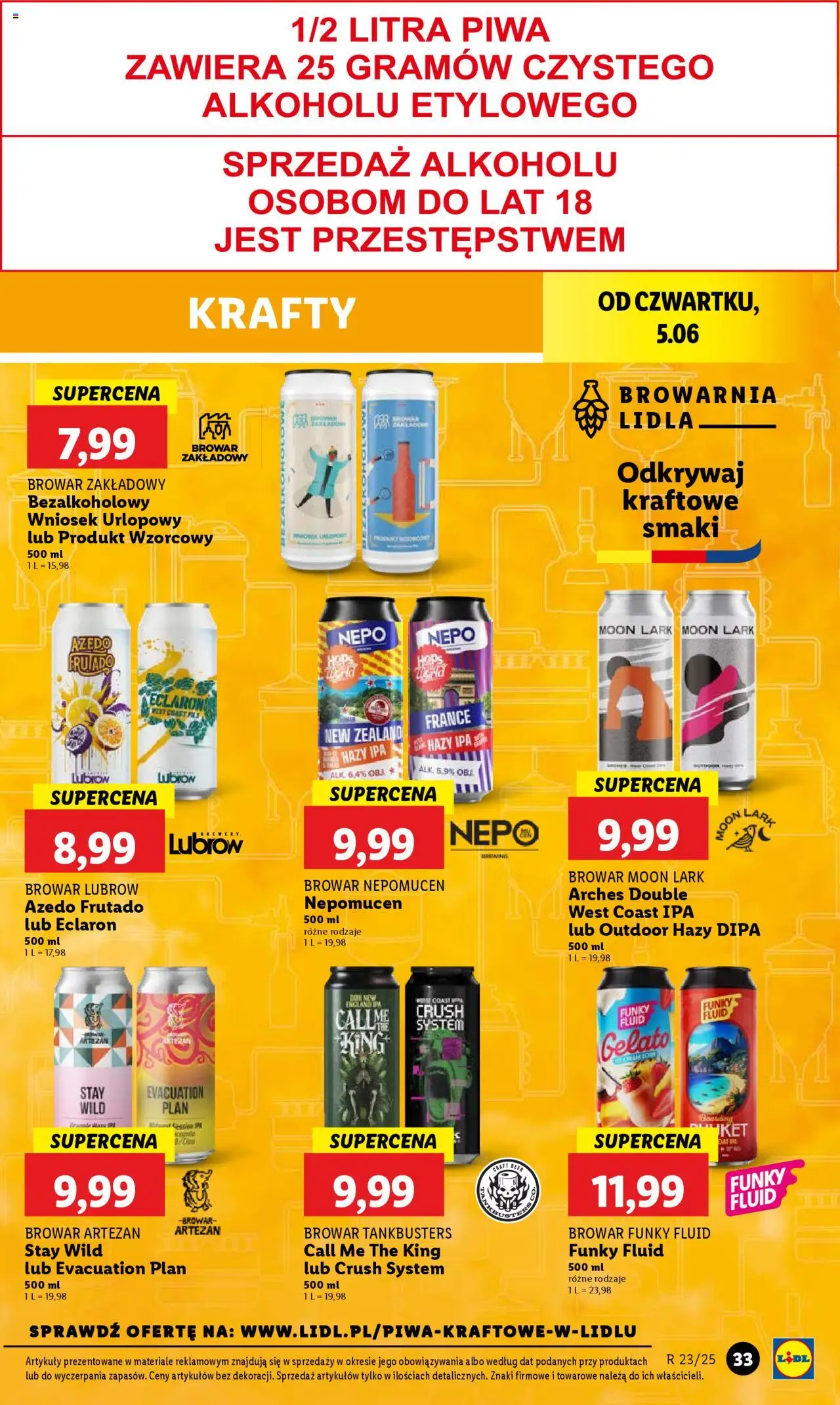 Lidl Gazetka od 05.06.2025 | Strona: 41 | Produkty: Piwo