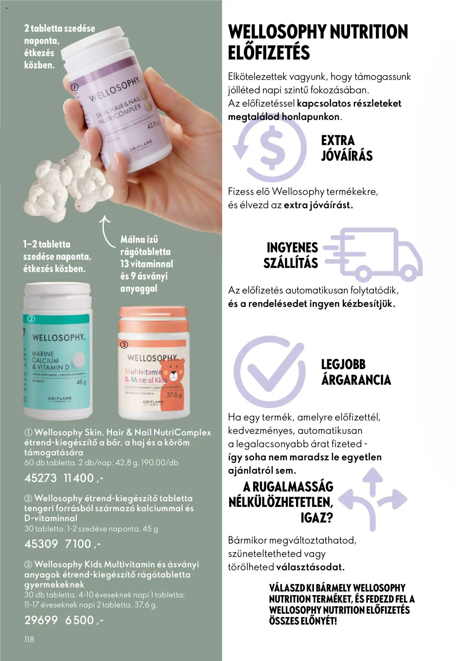 Oriflame akciós ujság - amely érvényes a következő dátumtól: 21.01.2026 | Oldal: 118 | Termékek: Málna, Vitamin d, Multivitamin