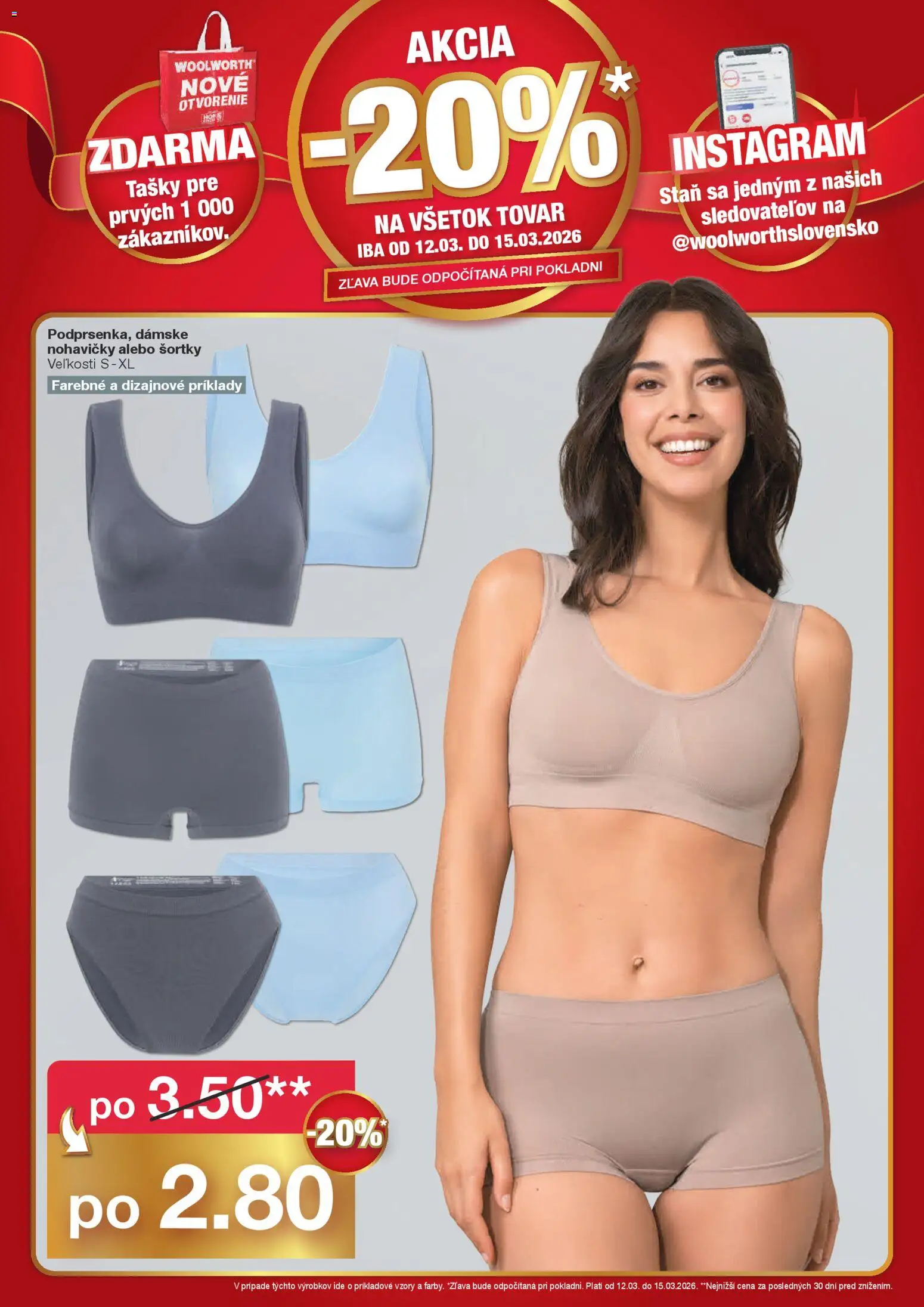 Nové Woolworth akcie – leták je platný od 09.03.2026 | Strana: 3 | Produkty: Stan, Nohavičky