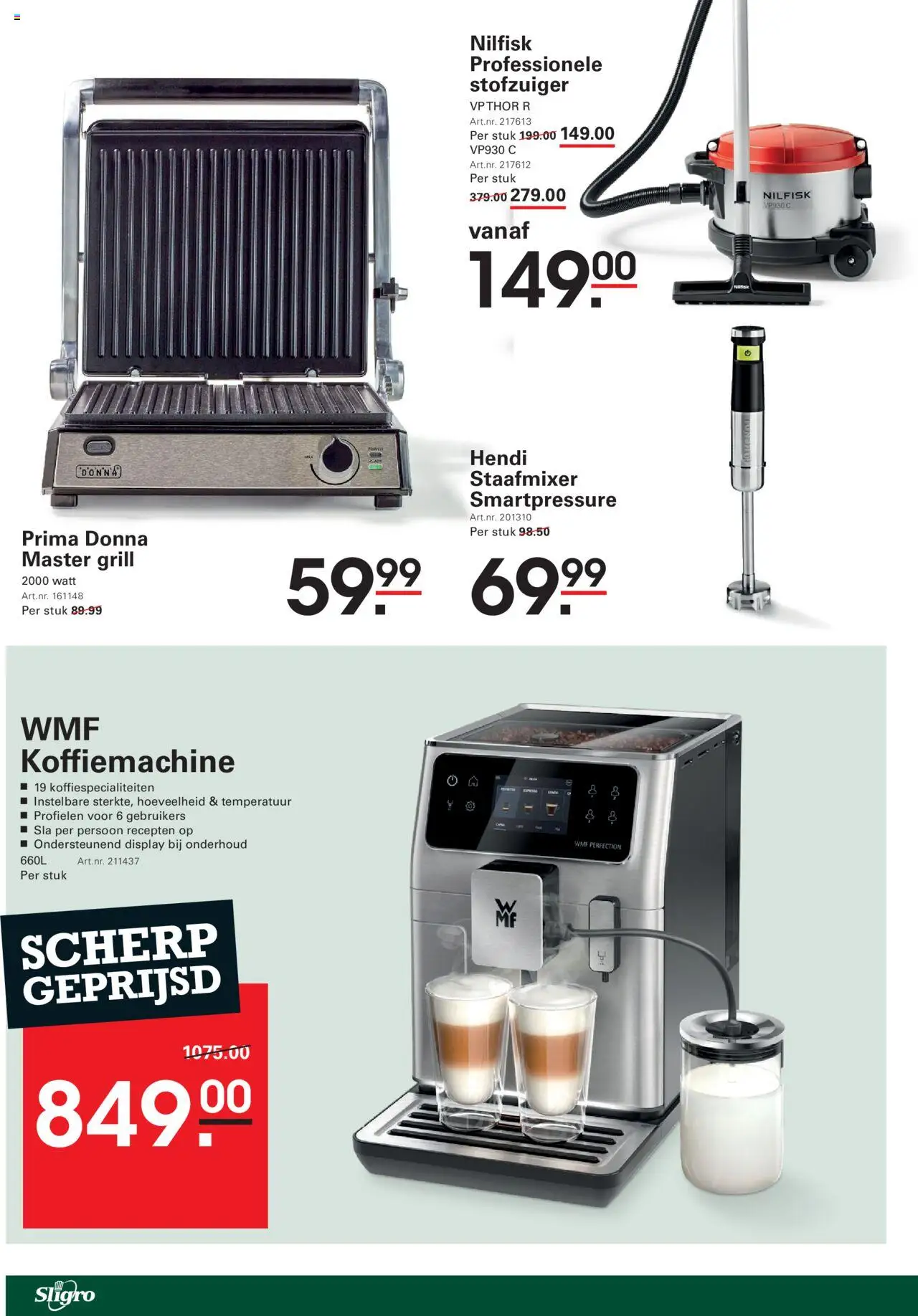  | Pagina: 8 | Producten: Sla, Koffiemachine, Grill, Stofzuiger