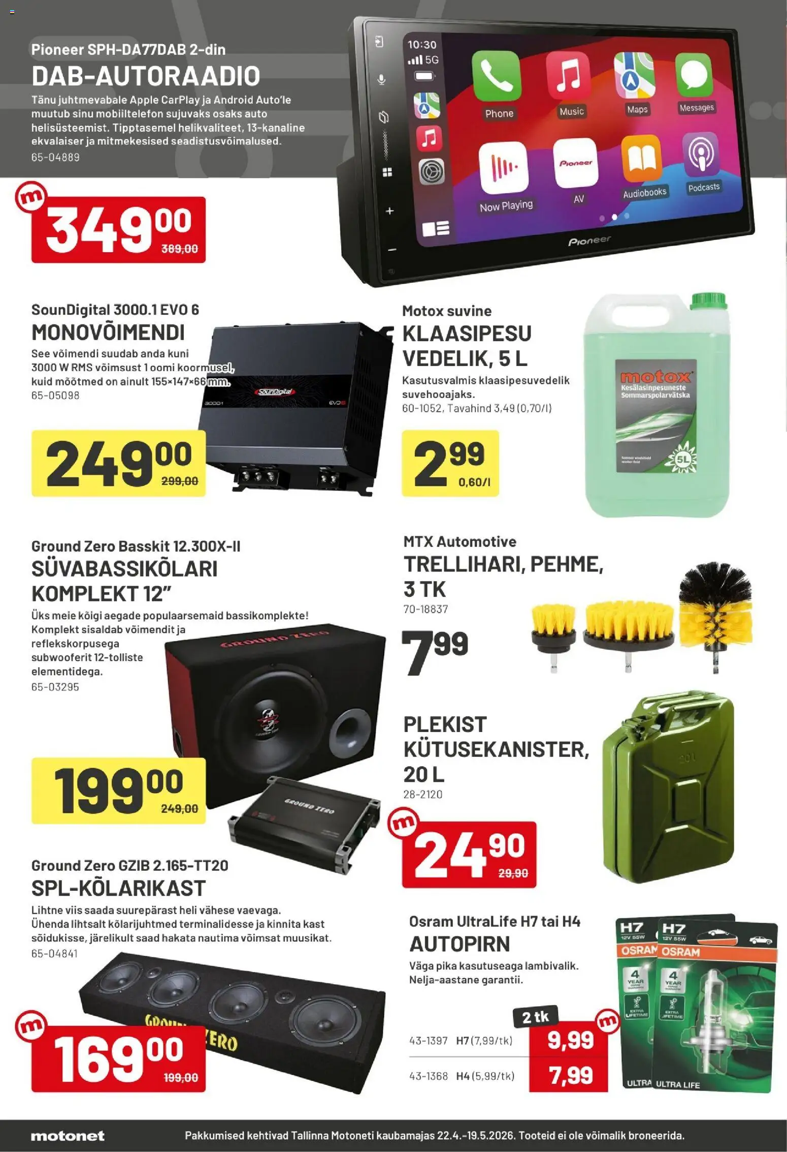 Motonet - Motonet-päevad! – voimassa 22.04.2026 alkaen | Sivu: 4