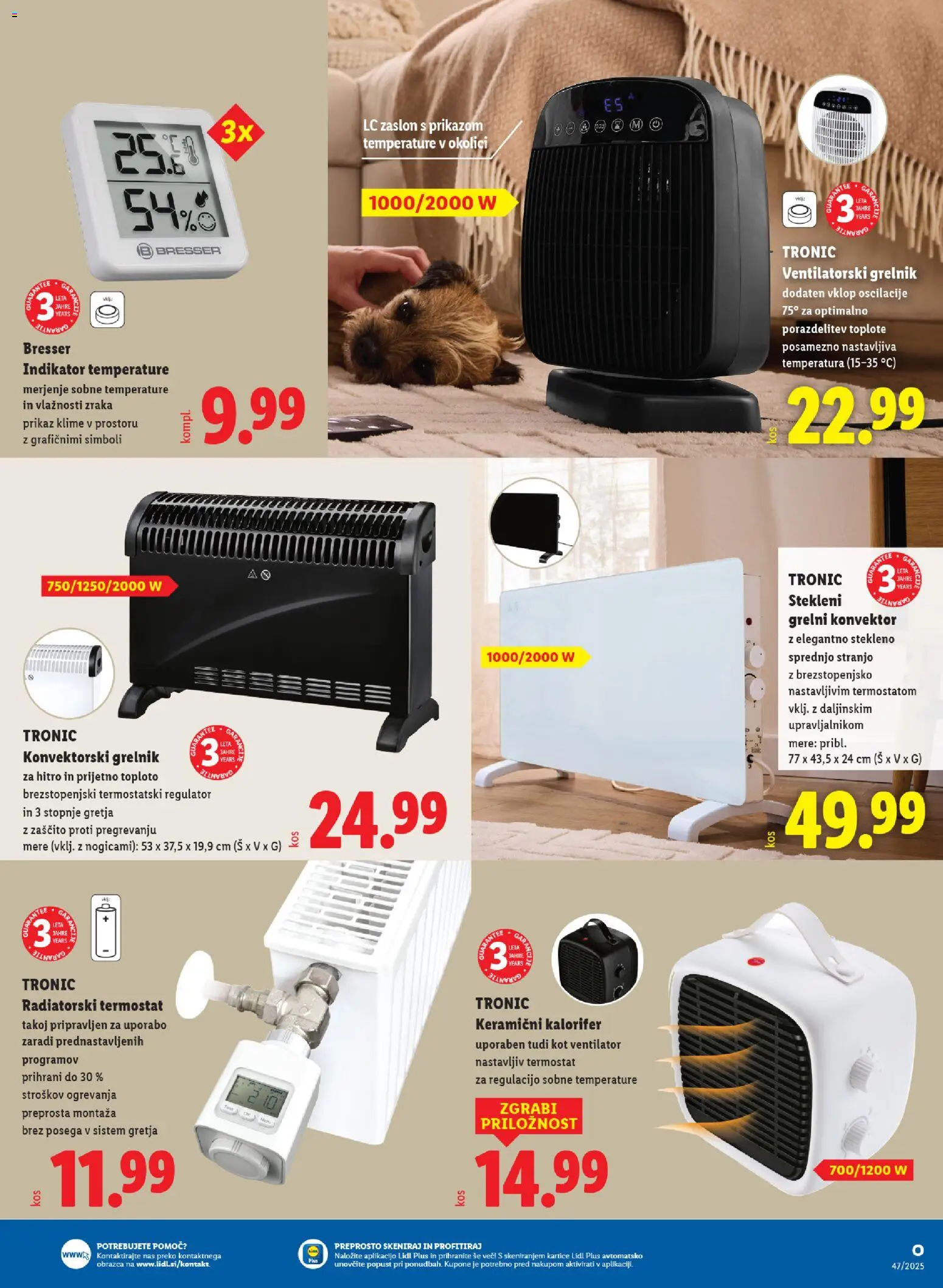 Novi Lidl katalog ponudbe – veljaven od 24.11.2025 | Stran: 51 | Izdelki: Termostat, Ventilator