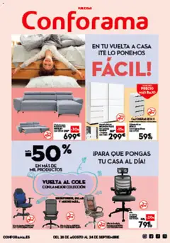 Vista previa Conforama folleto válido desde el 28.08.2025