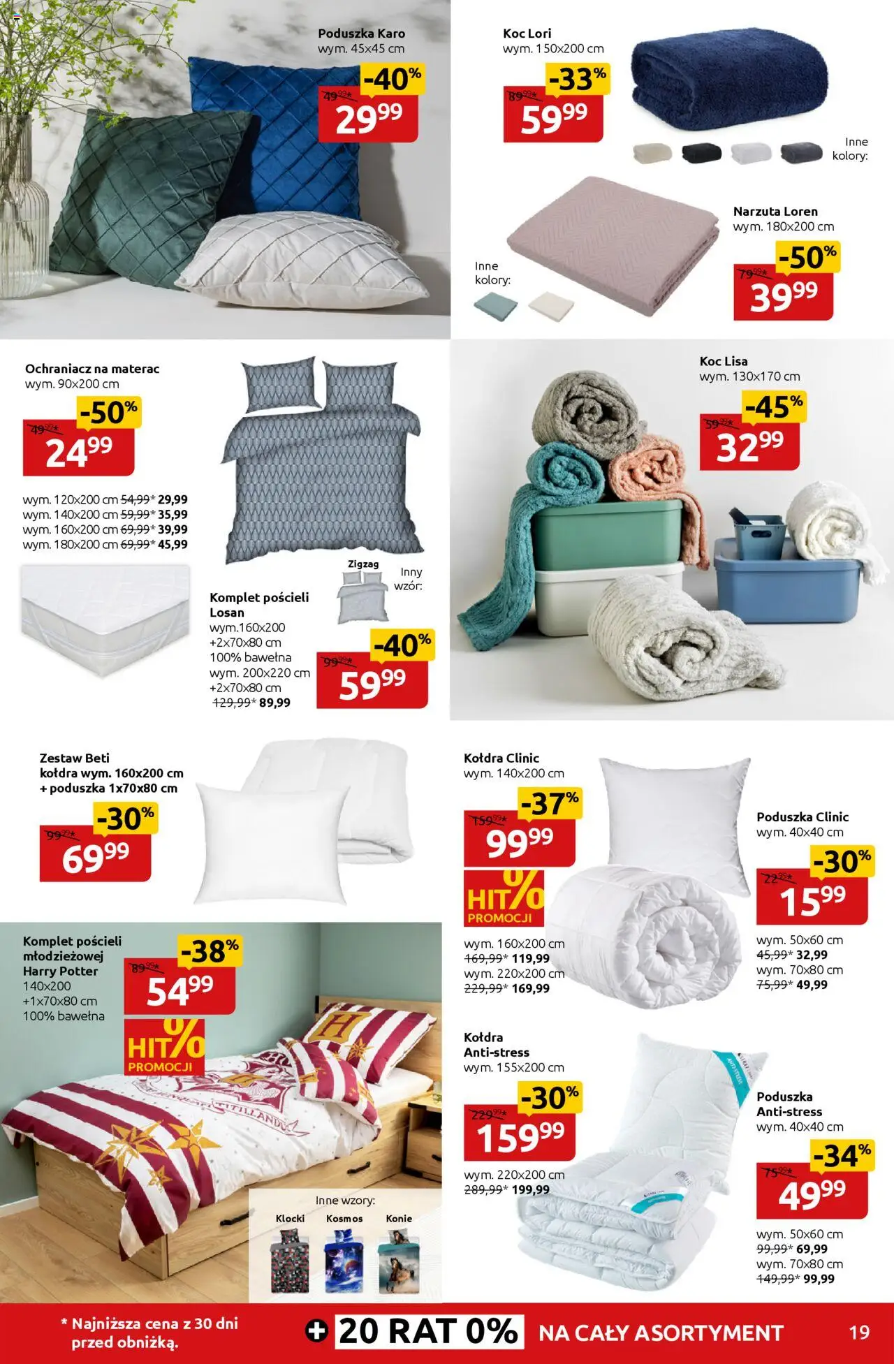 Black Red White promocje od 04.08.2025 | Strona: 19 | Produkty: Materac, Poduszka, Koc, Kołdra