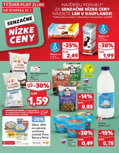 Kaufland SK akciós ujság - amely érvényes a következő dátumtól: 31.07.2025 | Oldal: 26 | Termékek: Rama, Tofu, Vegán