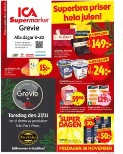 ICA Supermarket - Grevie - Förhandsvisning av reklamblad från butik ICA Supermarket aktuell från 24.11.2025