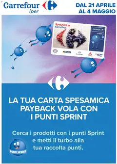 Anteprima del volantino Carrefour volantino Iper - Punti Sprint Payback valido a partire dal 21.04.2026