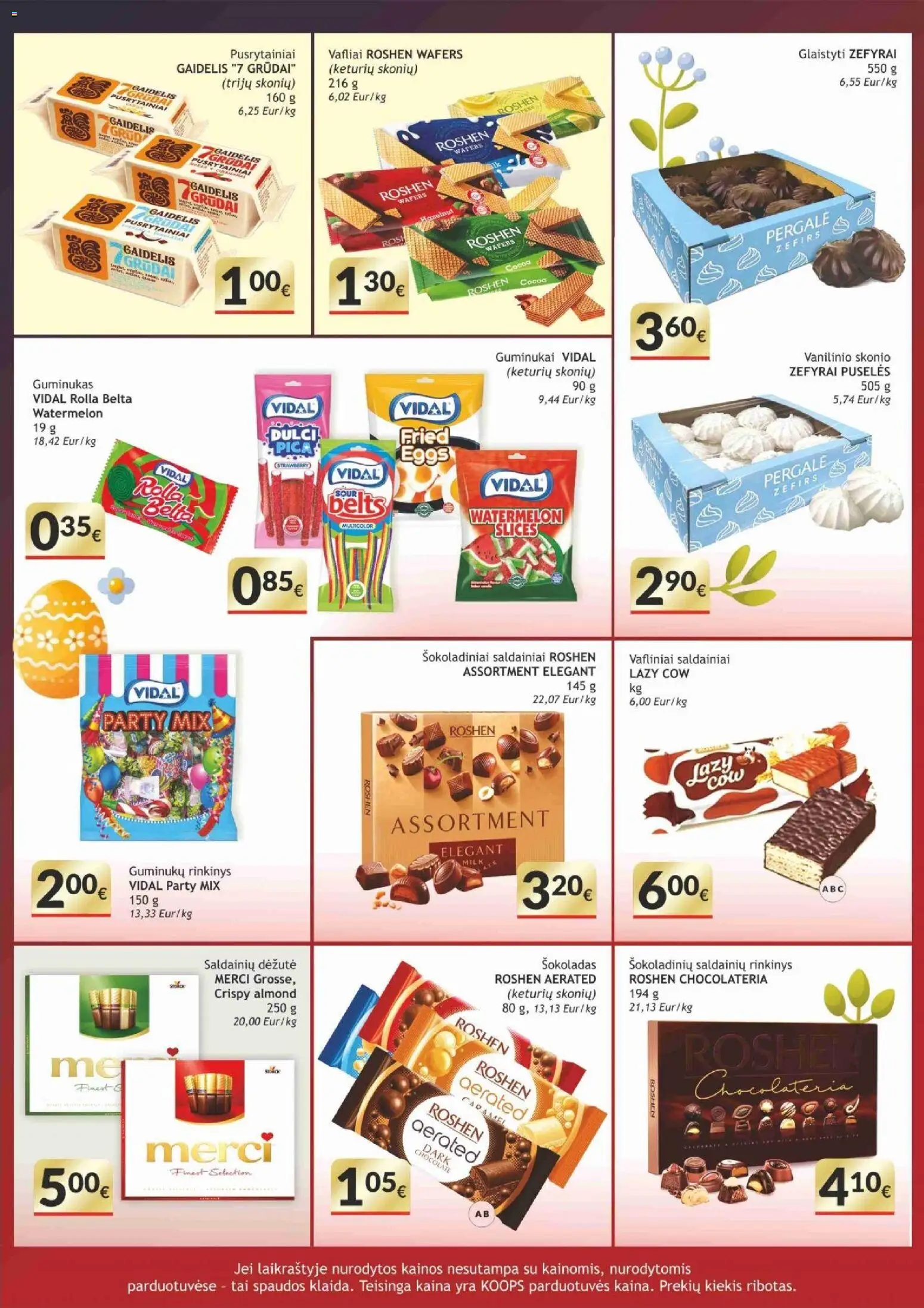 Koops akcijos nuo 30.03.2026 | Puslapis: 7 | Prekių: Šokoladas, Pica, Vafliai, Guminukai