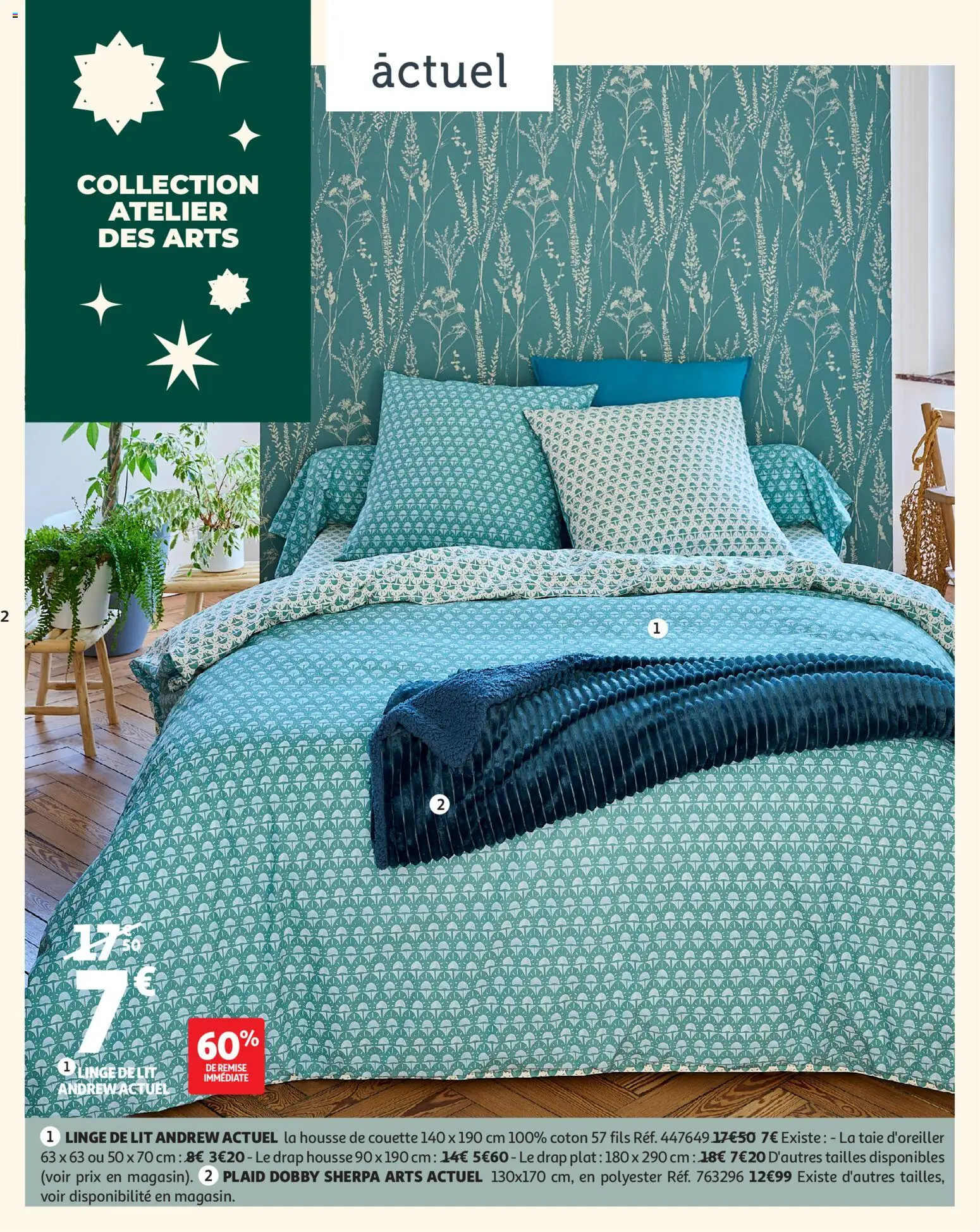 {H1} | Page: 2 | Produits: Taie d'oreiller, Coton, Lit, Couette