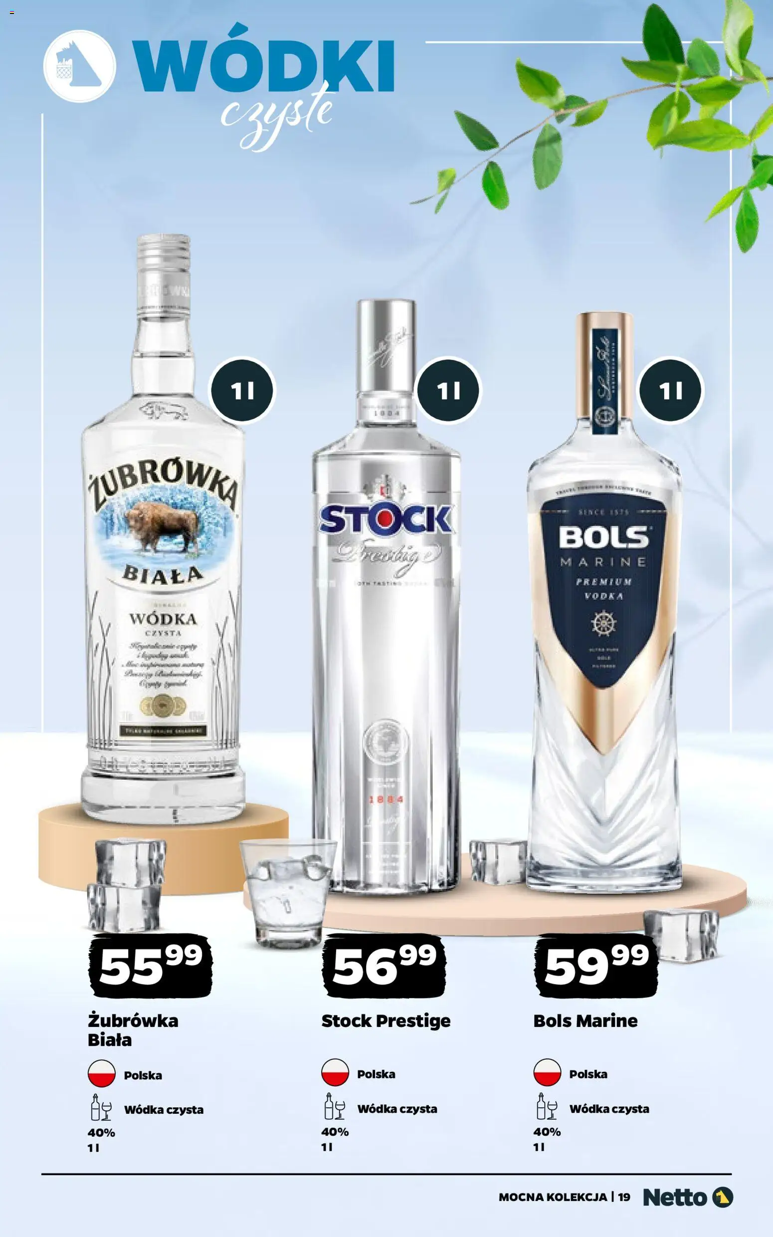 Netto gazetka - Alkohole mocne od 16.03.2026 | Strona: 19 | Produkty: Żubrówka, Vodka, Wódka