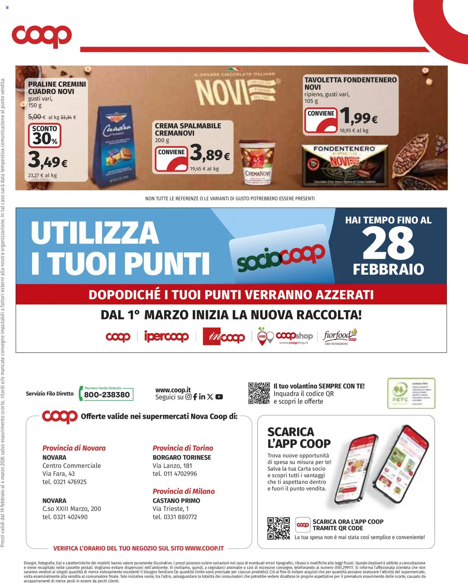 Volantino COOP del 19.02.2026 | Pagina: 11 | Prodotti: Crema, Tè, Data