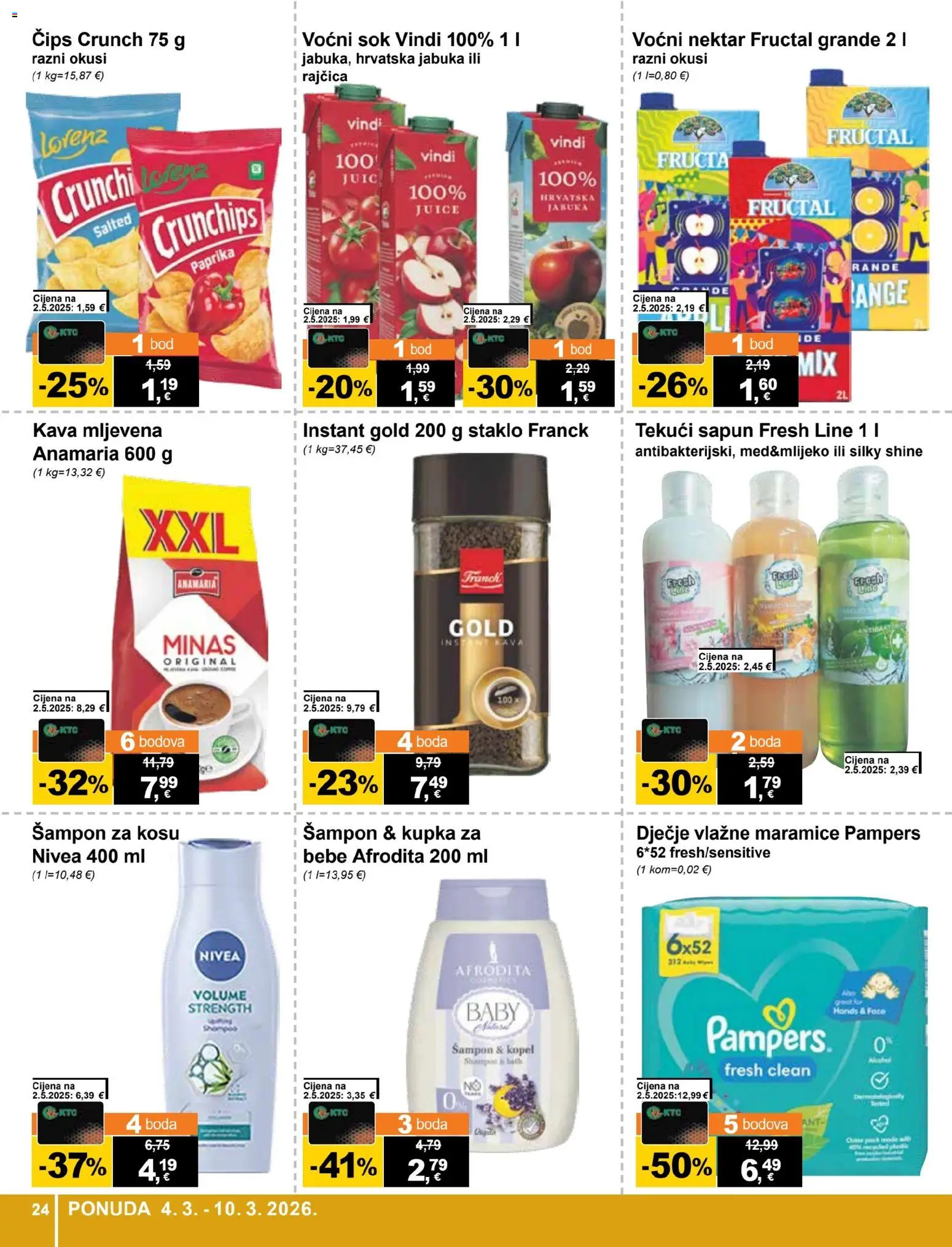 KTC katalog | vrijedi od 04.03.2026 | Stranica: 24 | Proizvodi: Kupka, Šampon, Nivea, Jabuka