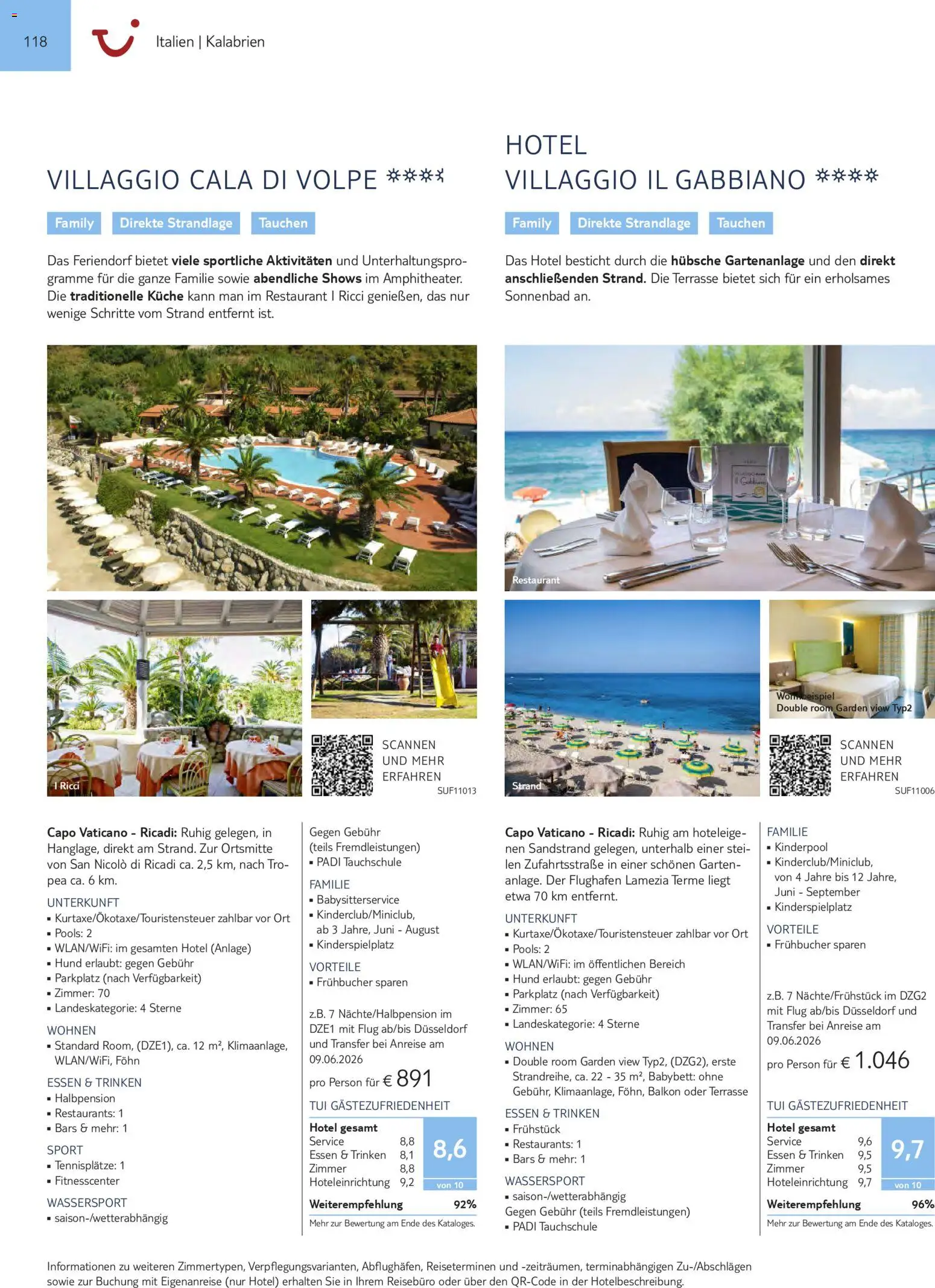 Aida  Südeuropa & Nordafrika 2026/27 – gültig ab 01.01.2026 | Seite: 118 | Produkte: Babybett, Küche, Föhn