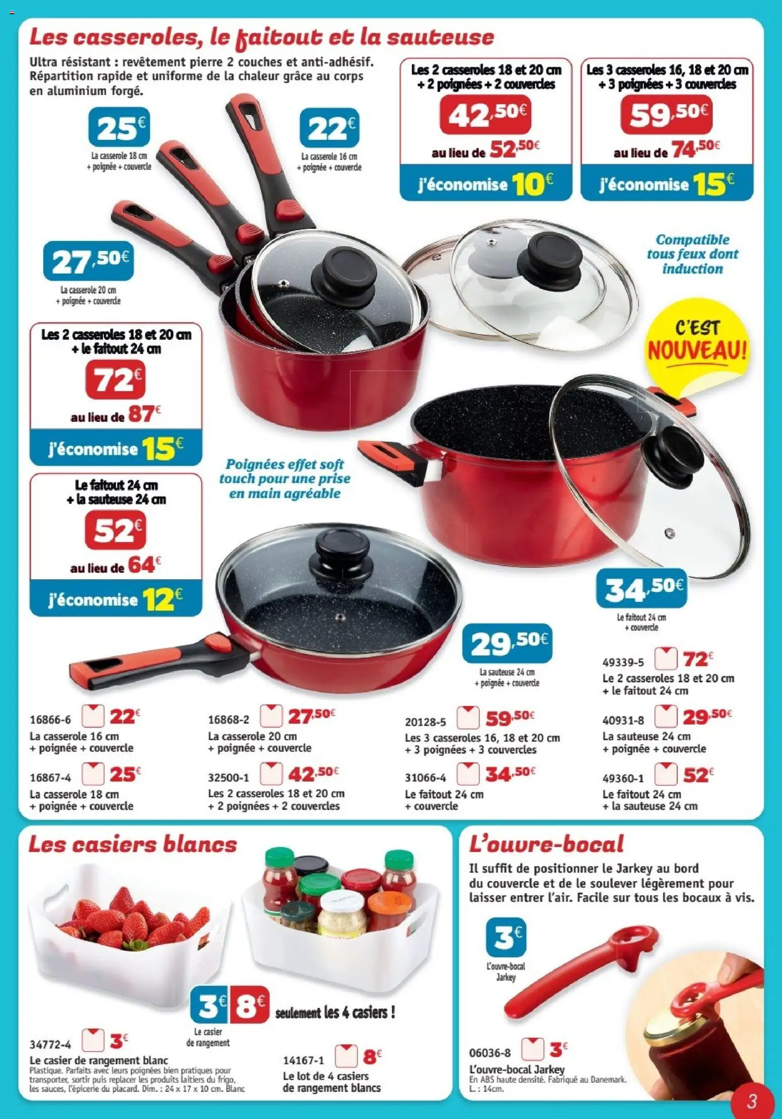 {H1} | Page: 3 | Produits: Couches, Casseroles, Casserole, Prise