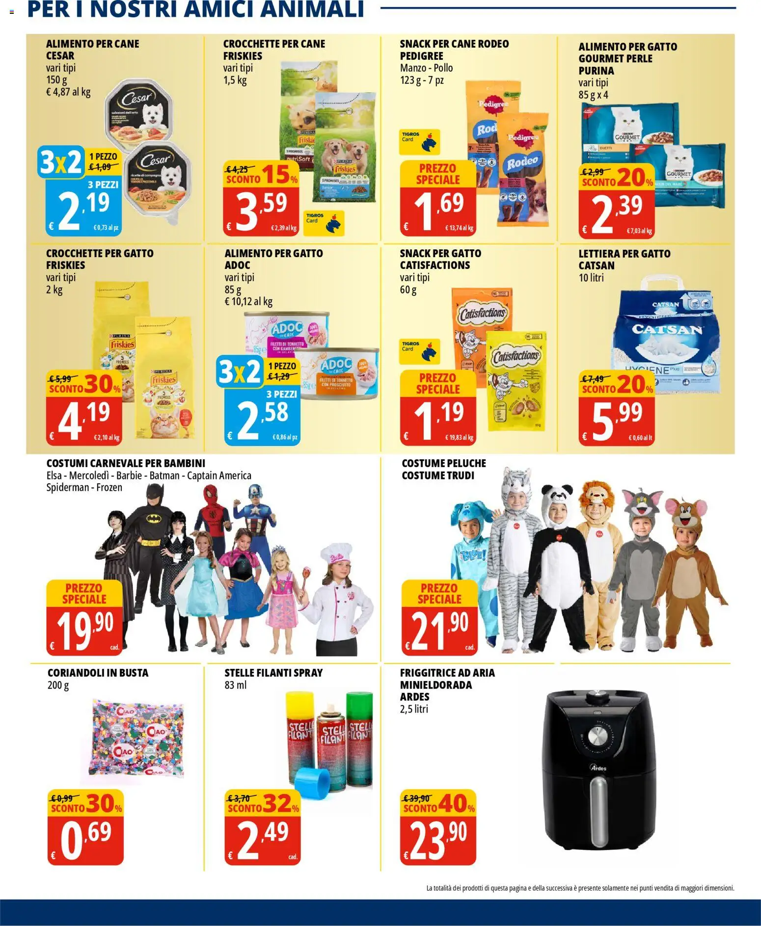 Volantino Tigros del 28.01.2026 | Pagina: 31 | Prodotti: Friggitrice ad aria, Peluche, Manzo, Prosciutto