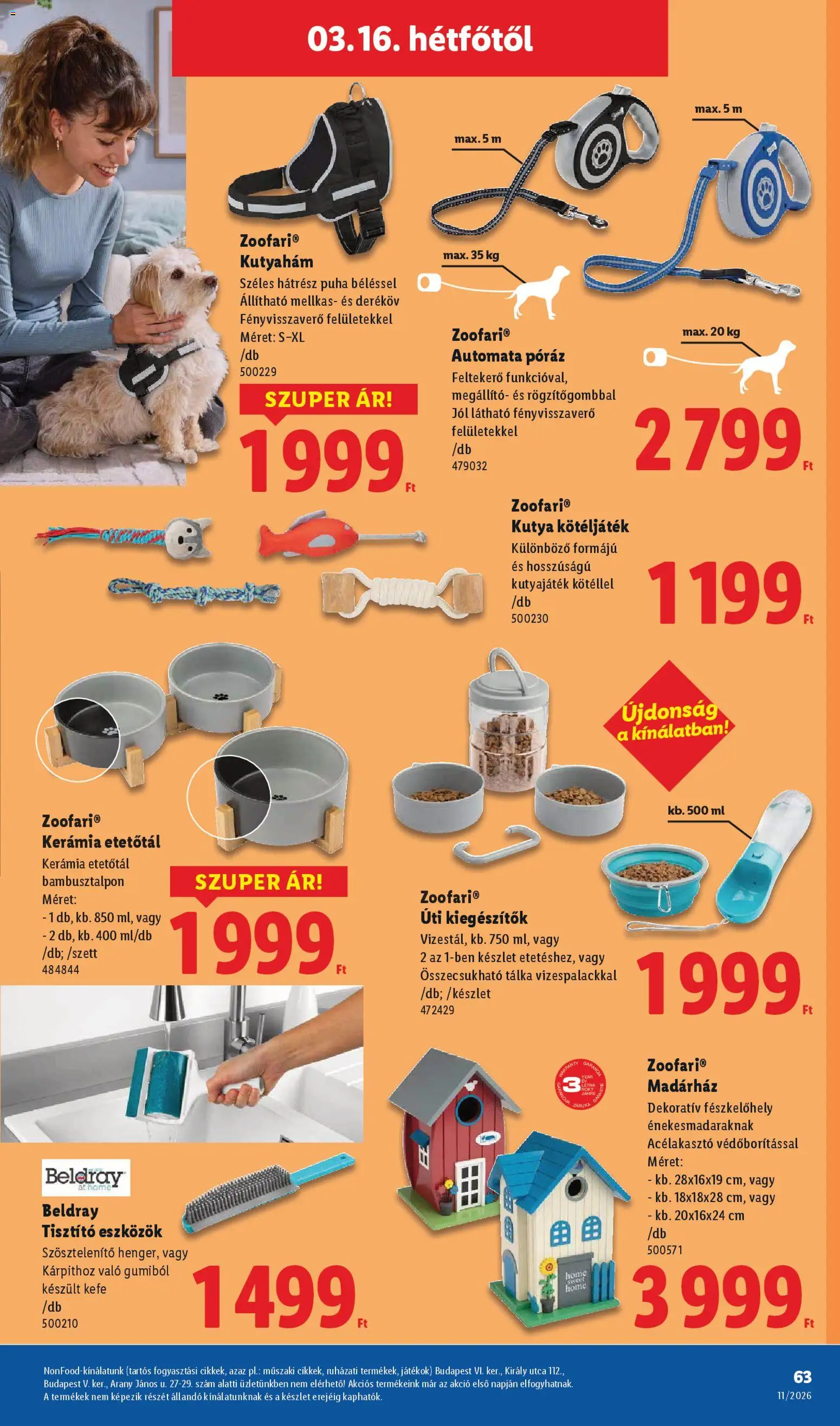 Lidl akciós ujság - amely érvényes a következő dátumtól: 12.03.2026 | Oldal: 63 | Termékek: Játékok, Kefe