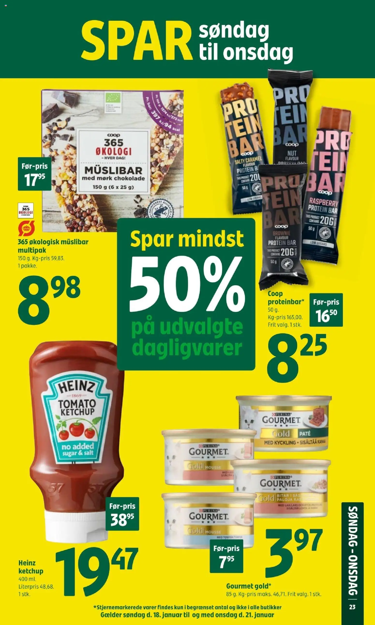 Coop 365 tilbudsavis – gyldig fra 15.01.2026 | Side: 4 | Produkter: Paté, Chokolade, Ketchup, Salt