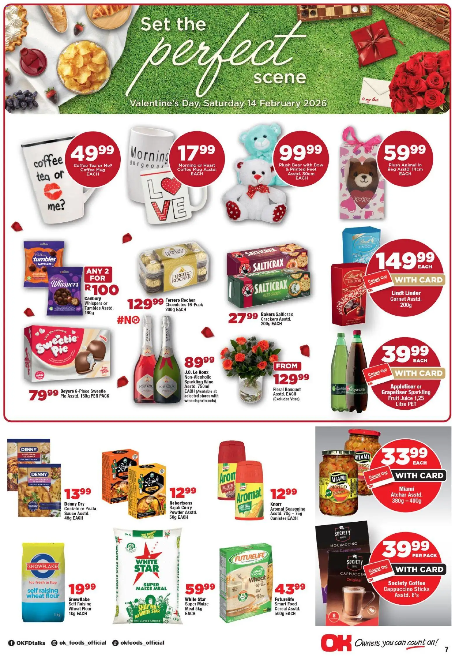 New OK Foods catalogue – valid from 11.02.2026 | Page: 7 | Products: Pasta sauce, Atchar, Juice, Seasoning