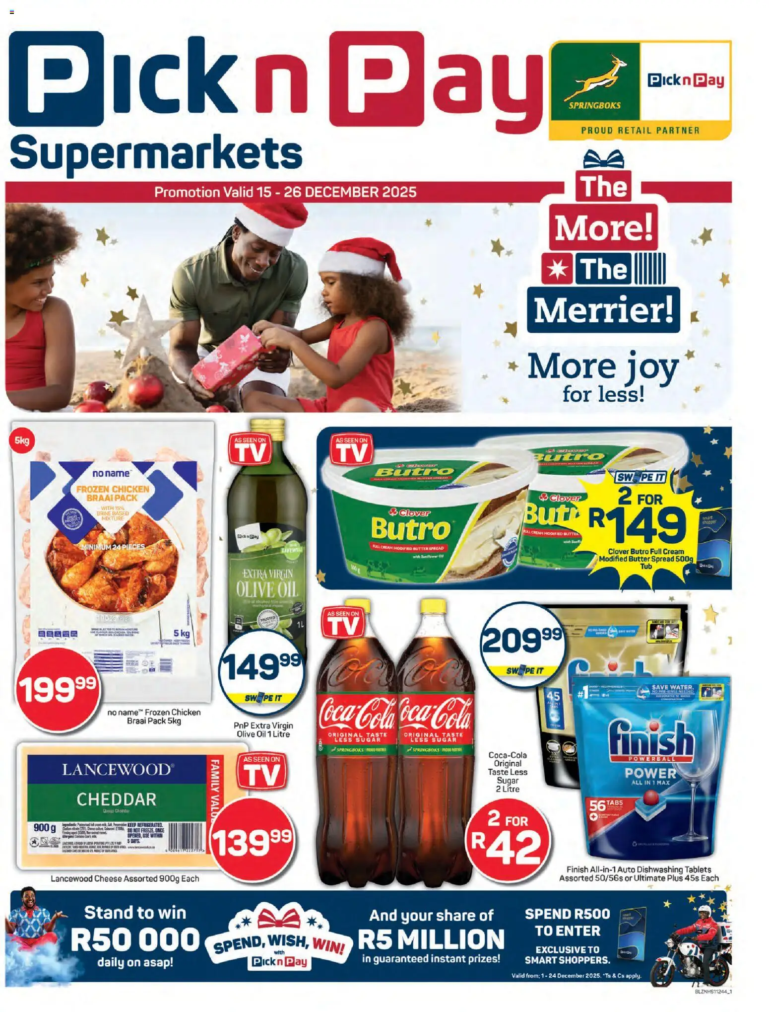 New Pick n Pay catalogue – valid from 15.12.2025 | Page: 1 | Products: Butter, Cheese, Oil, Chicken