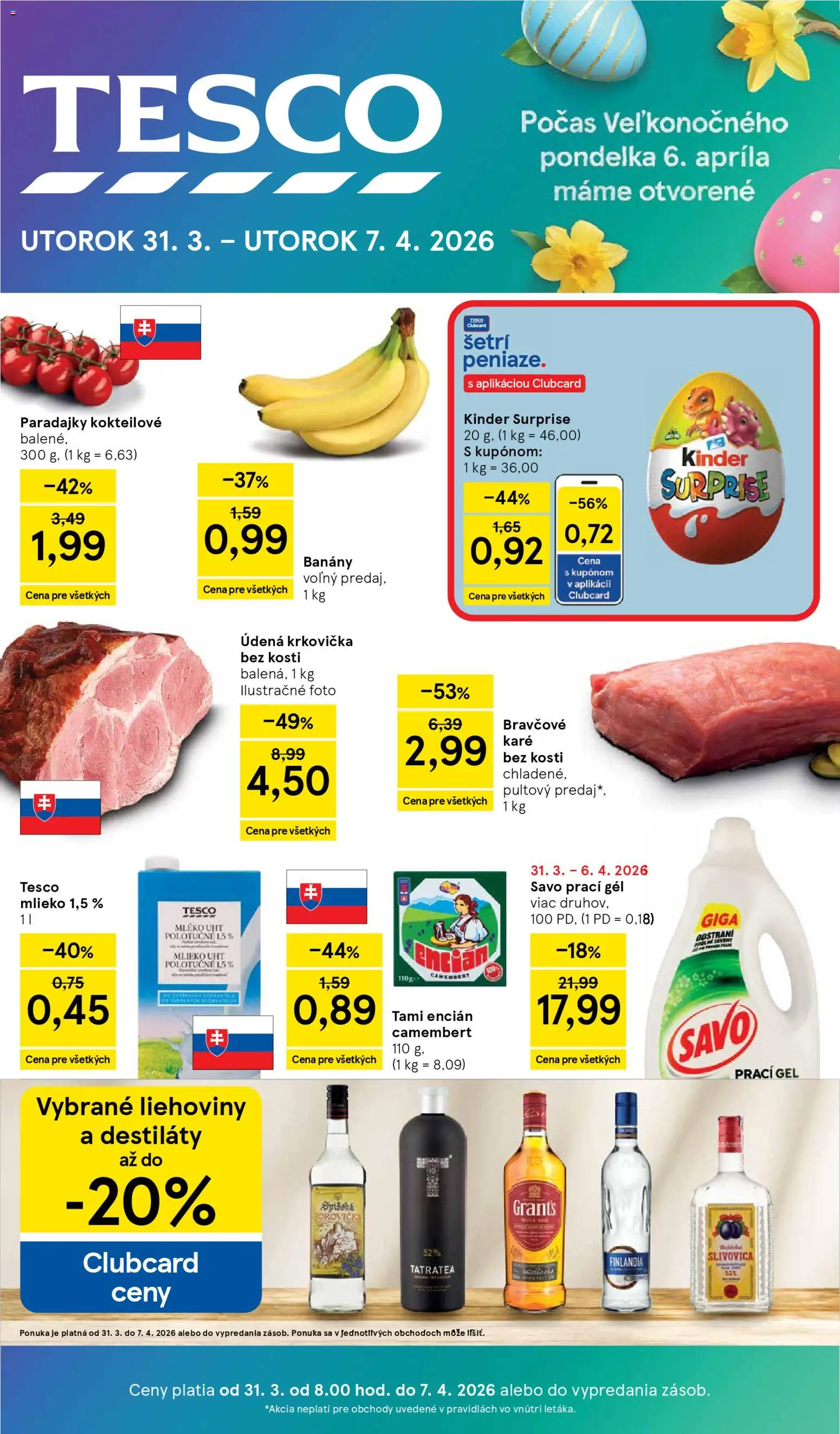 Tesco Hypermarket - leták od 31.03.2026 » Pozrite si limitované zľavy a ušetrite ešte dnes! | Slovenská republika