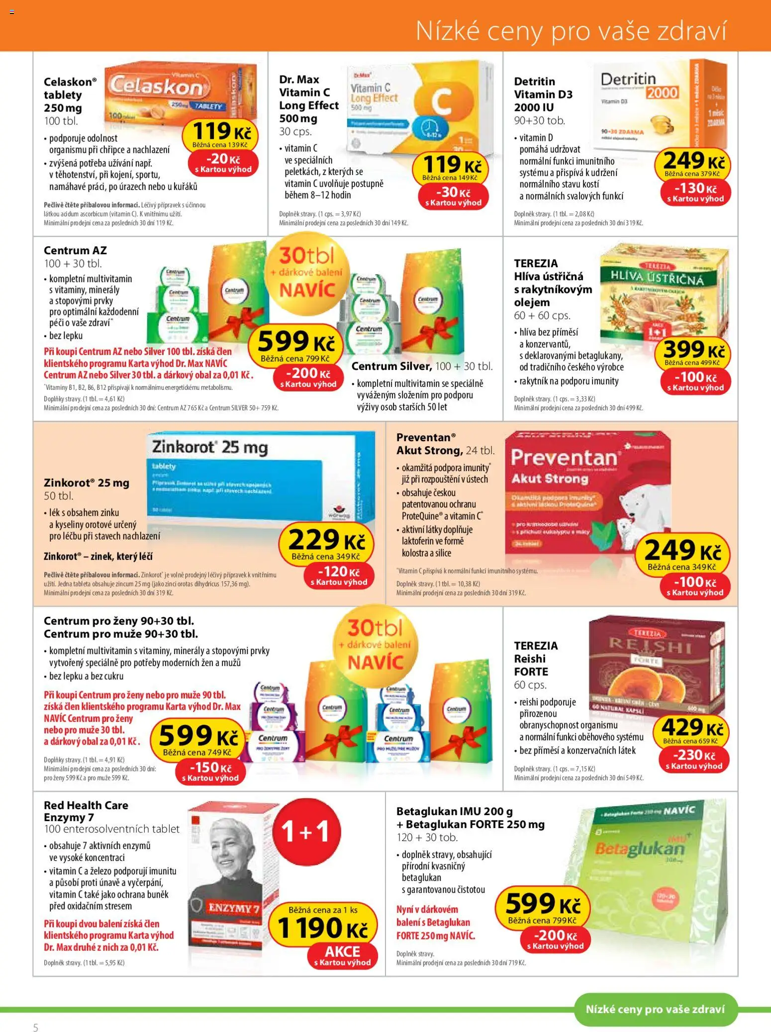 Dr. Max leták od 01.11.2025 | Strana: 5 | Produkty: Vitamin c, Minerály, Vitamíny, Vitamin D