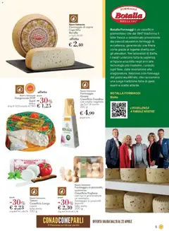 Anteprima del volantino Formaggio Kinara Caseificio Fiandino con caglio vegetale da fiori di cardo, Kinara cheese with vegetable rennet from thistle flowers, 250 g. valido a partire dal 08.04.2026 | Pagina: 5