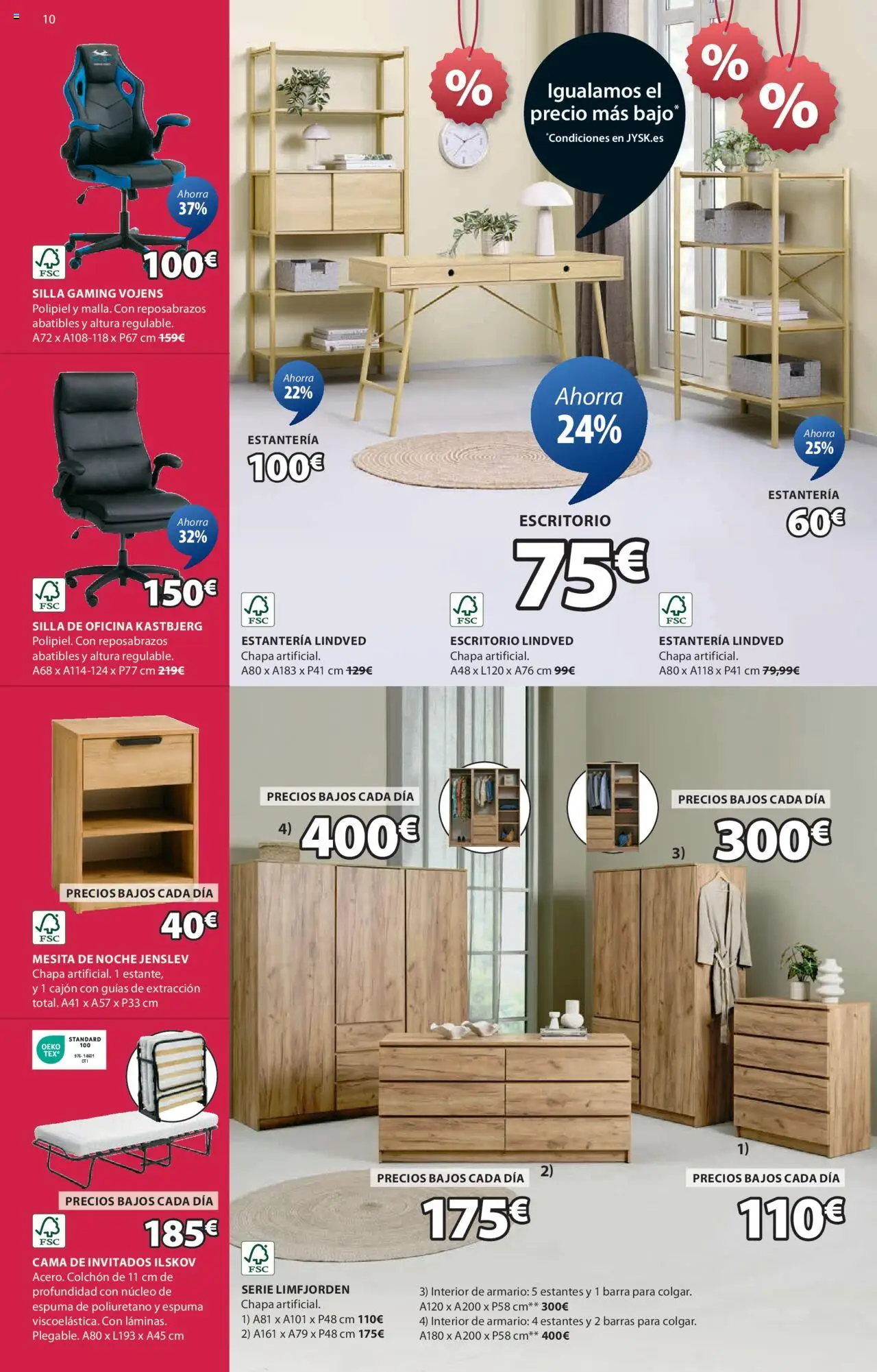 JYSK - Grandes ofertas │ válido desde el 26.06.2025 | Página: 11 | Productos: Colchon, Cama, Silla, Armario