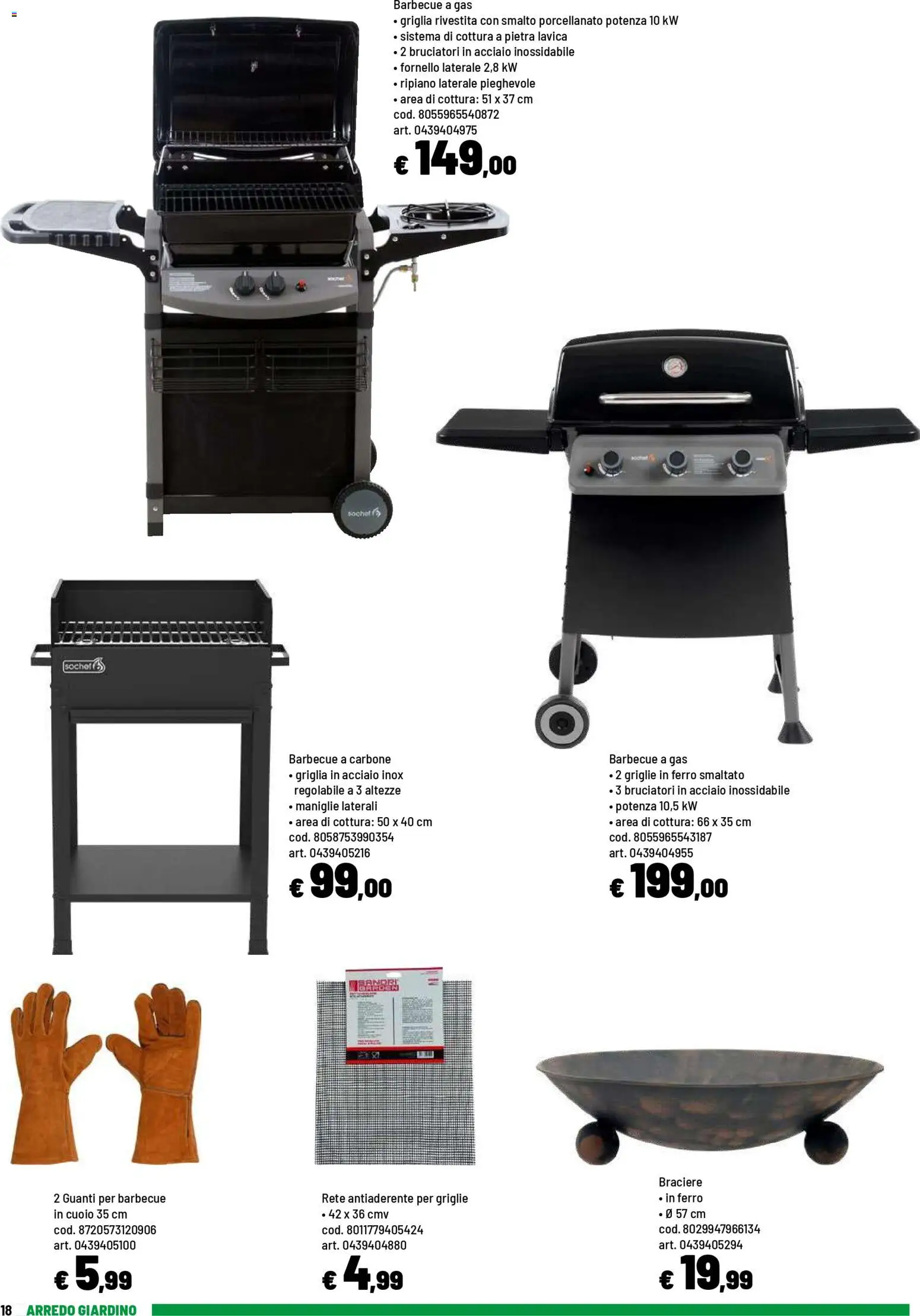 Volantino Iper del 20.04.2026 | Pagina: 18 | Prodotti: Barbecue, Guanti, Barbecue a gas, Griglia