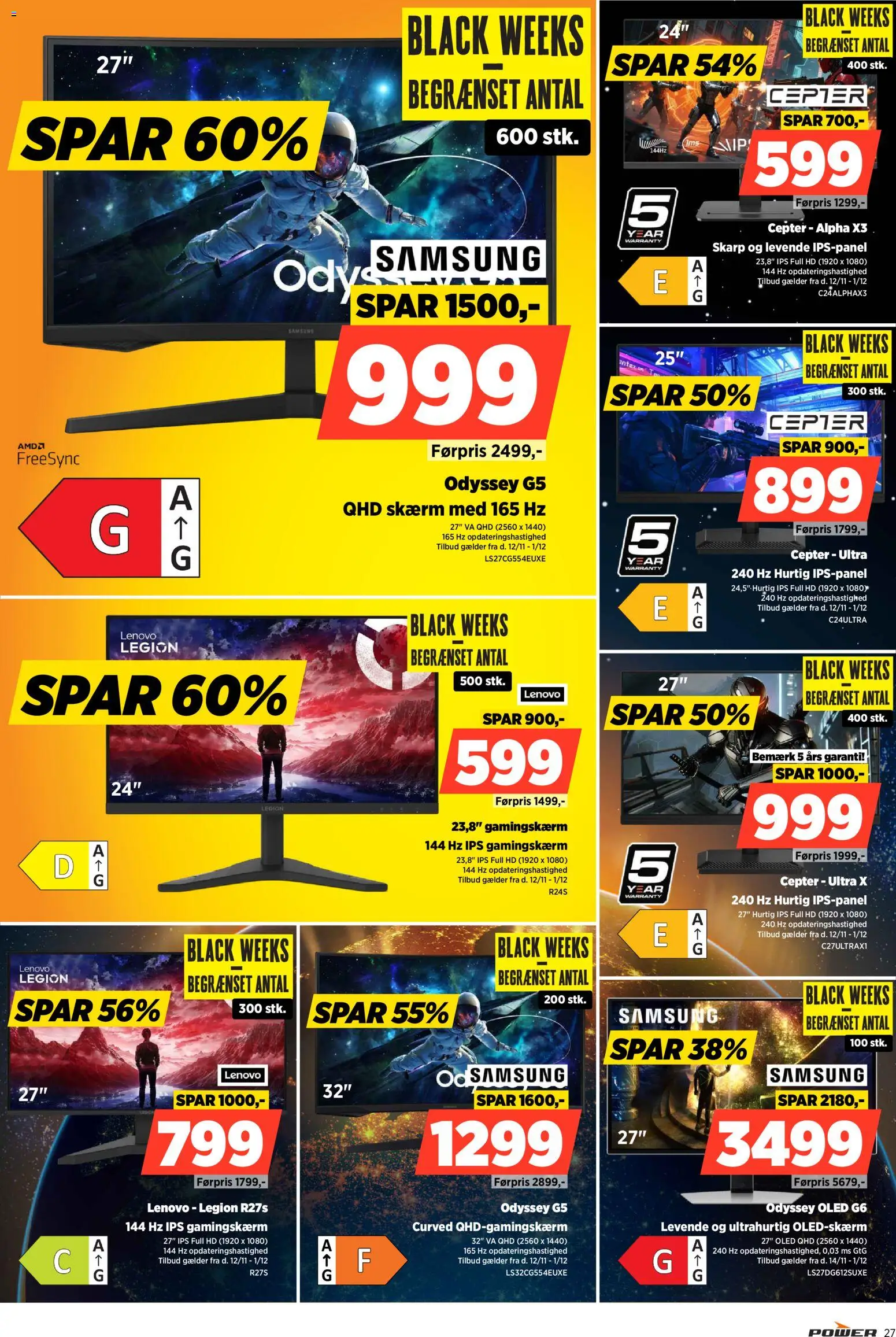 Power tilbudsavis – gyldig fra 12.11.2025 | Side: 27 | Produkter: Skærm