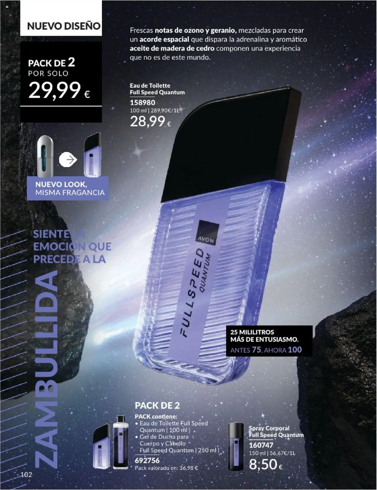 Catálogo AVON campaña 6 │ válido desde el 01.06.2025 | Página: 102 | Productos: Eau de toilette, Gel de ducha, Body, Ducha