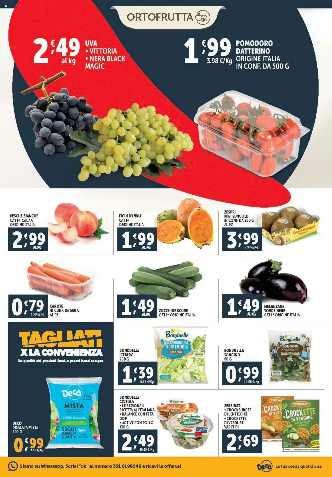 Volantino Decò del 08.08.2025 | Pagina: 5 | Prodotti: Pollo, Carote, Melanzane, Ciotola