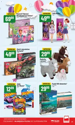 POLOmarket Gazetka od 28.05.2025 | Strona: 29 | Produkty: Lalka, Barbie, Maseczki