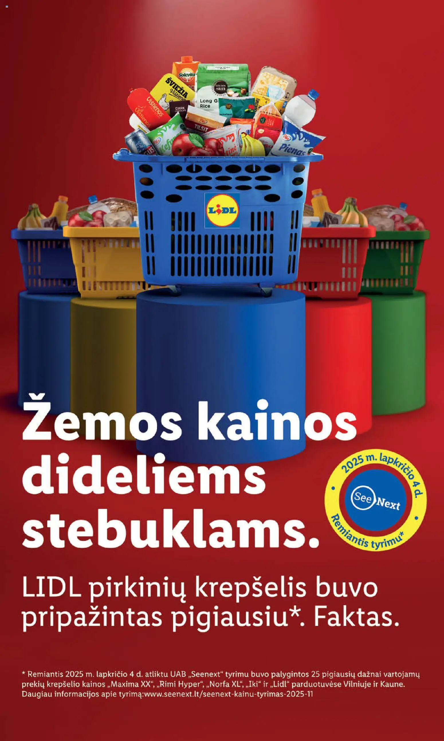 LIDL akcijos nuo 08.12.2025 | Puslapis: 3 | Prekių: Vištienos, Pienas, Krepšelis