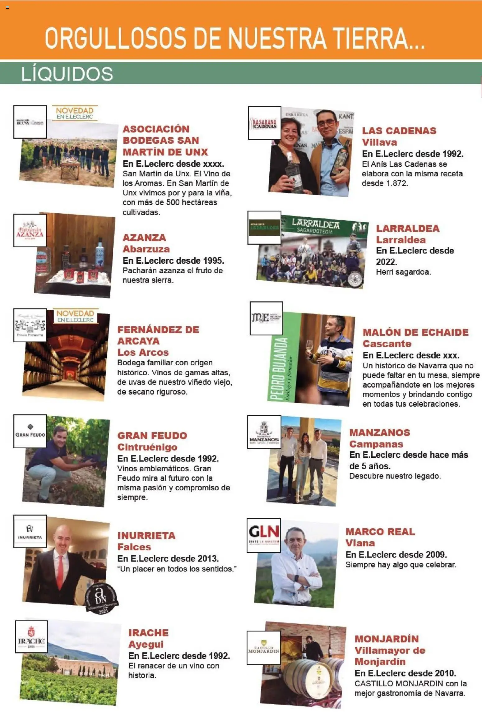 E.Leclerc - Alianz Locales │ válido desde el 25.02.2026 | Página: 50 | Productos: Τζίντζερ, Vino, Marco