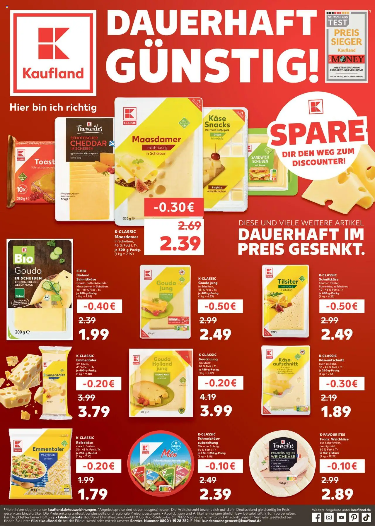 Kaufland prospekt Rostock	 – gültig ab 10.10.2025 | Seite: 1 | Produkte: Käse, Toast, Gouda, Schinken