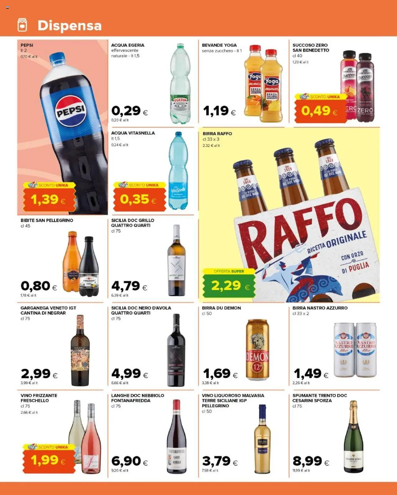 Volantino Tigre del 22.10.2025 | Pagina: 10 | Prodotti: Birra, Acqua, Zucchero, Spumante