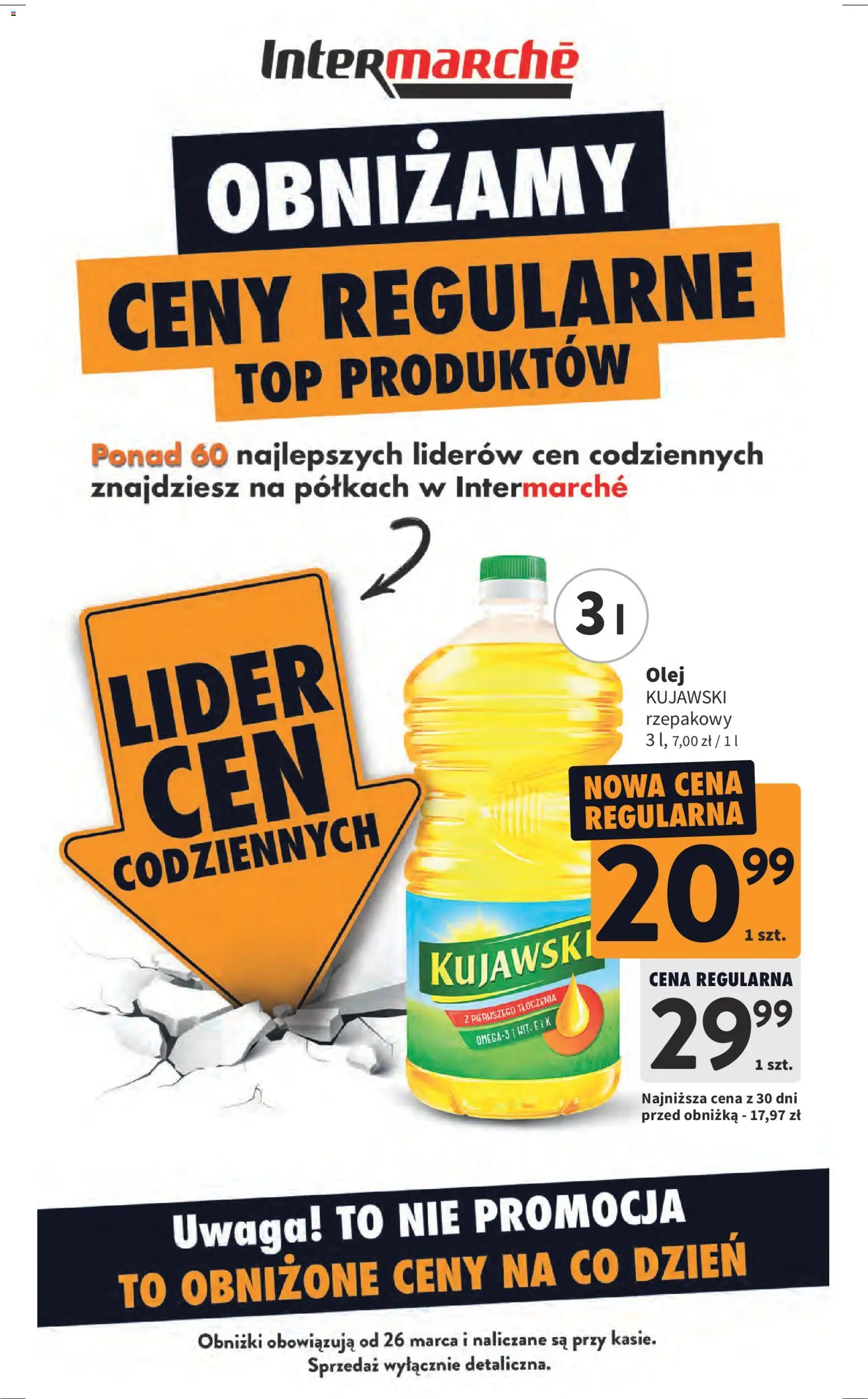 Intermarche gazetka od 26.03.2026 | Strona: 6 | Produkty: Top, Olej kujawski, Olej