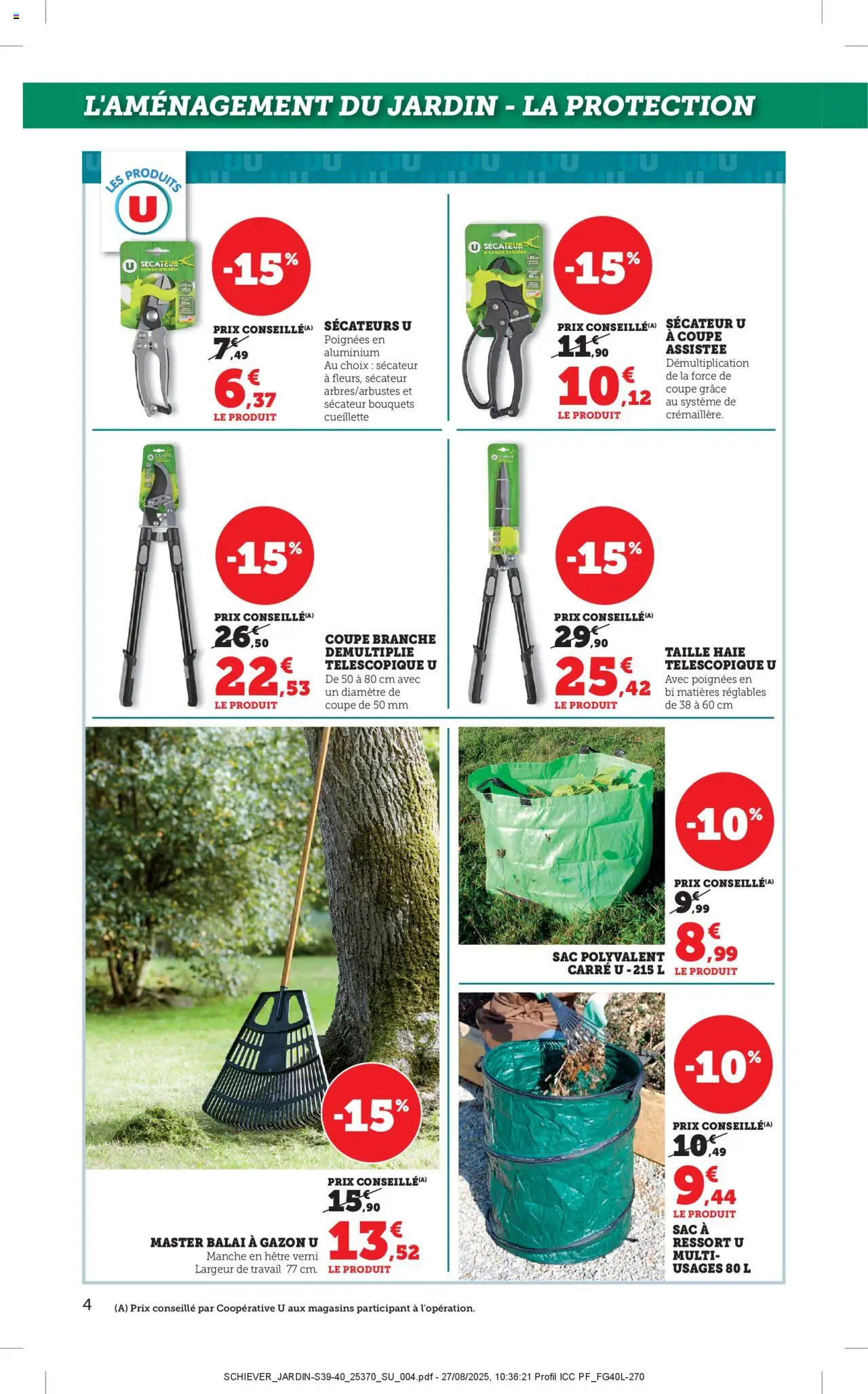  | Page: 4 | Produits: Sac, Poignées, Balai, Sécateur
