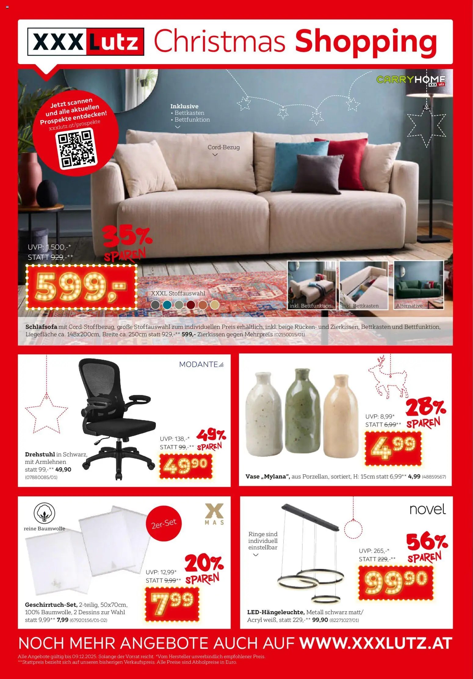 XXXLutz Christmas Shopping gültig ab 02.12.2025 | Seite: 1 | Produkte: Vase