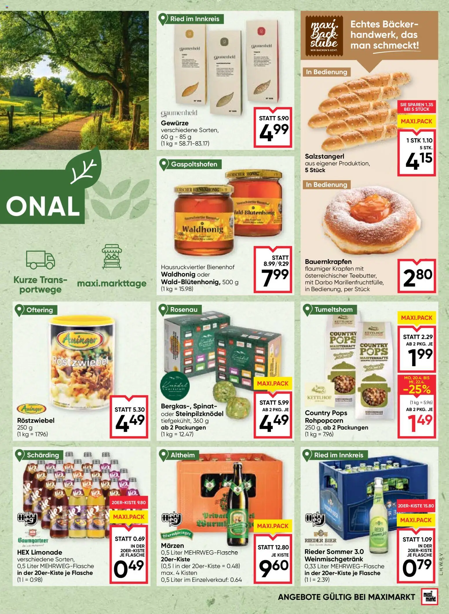 Maximarkt Flugblatt gültig ab 16.04.2026 | Seite: 5 | Produkte: Gewürze, Bier