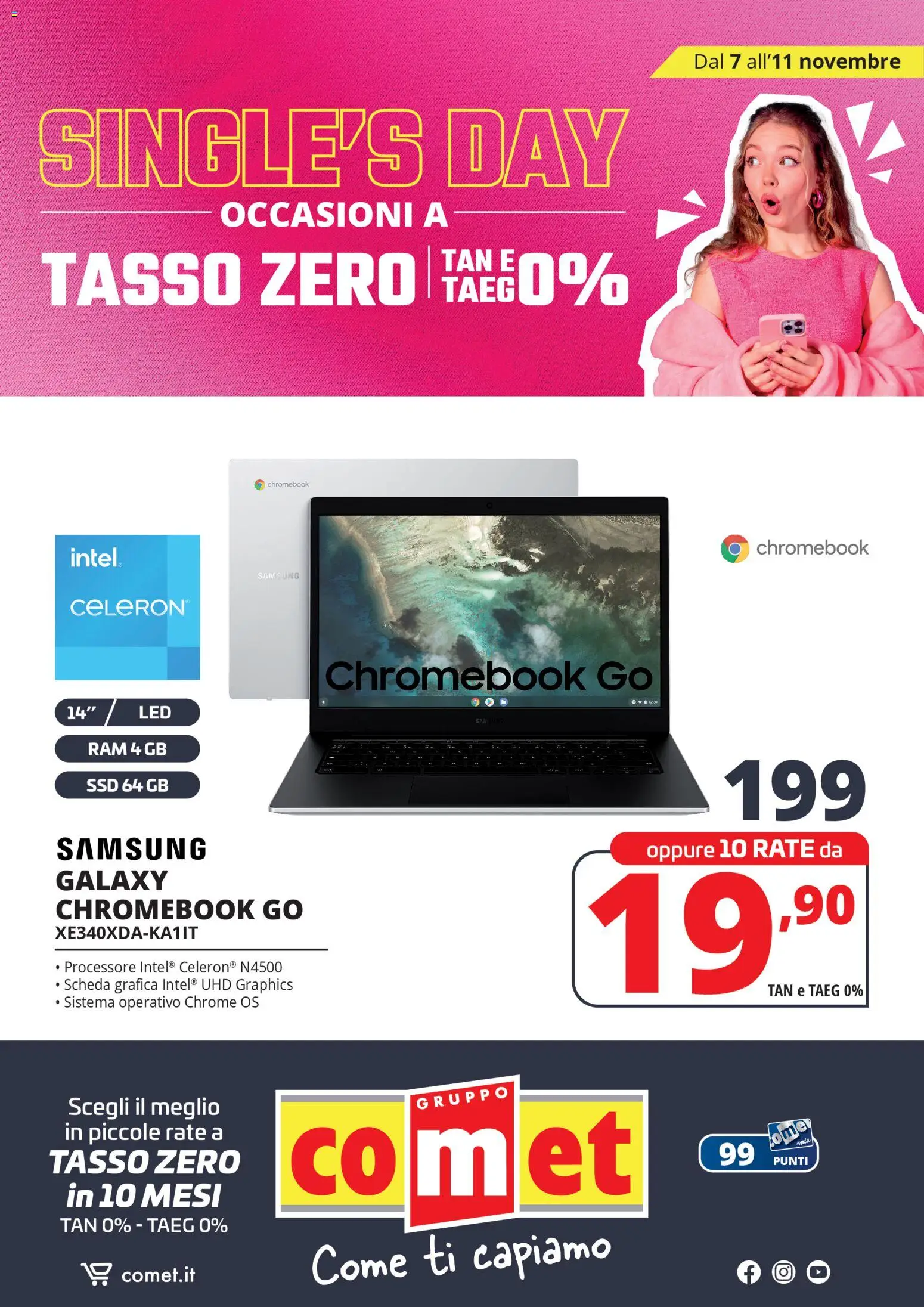 Volantino Comet del 07.11.2025 | Pagina: 26 | Prodotti: Samsung