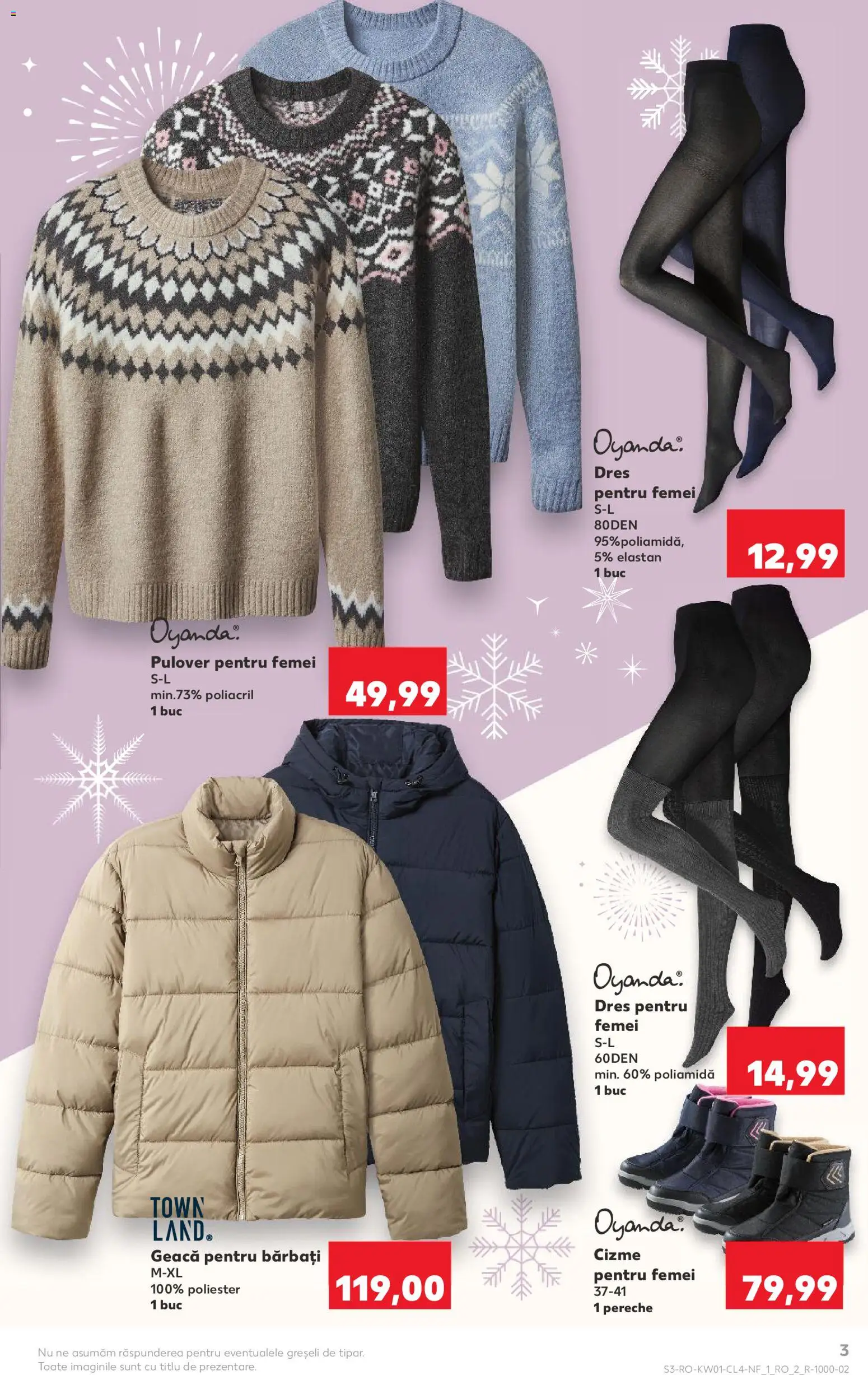 Noul catalog Kaufland – valabil de la 31.12.2025 | Pagină: 3 | Produse: Pulover, Geacă