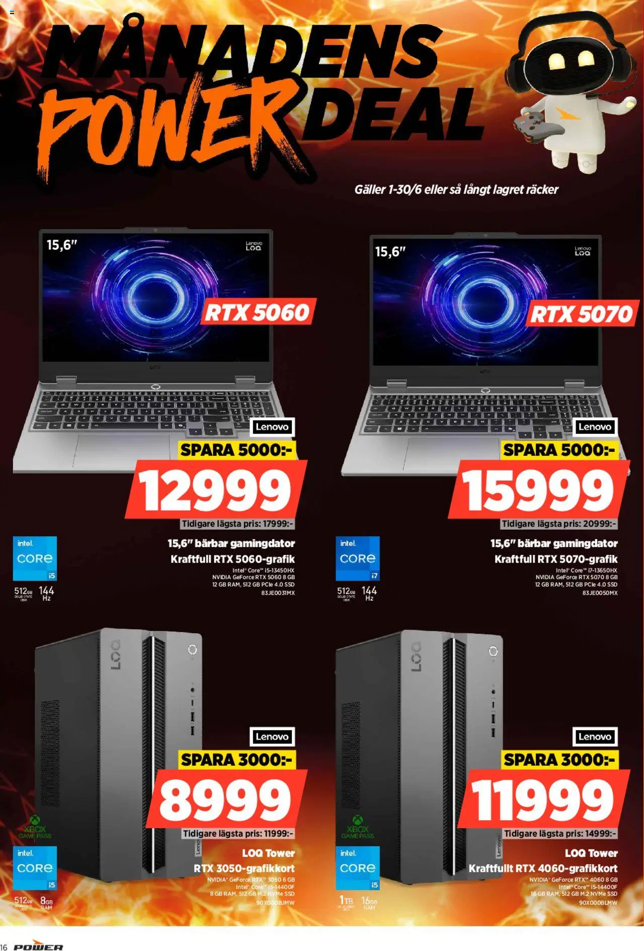 Power reklamblad aktuell från 16.06.2025 | Sida: 16 | Produkter: Galler, Xbox