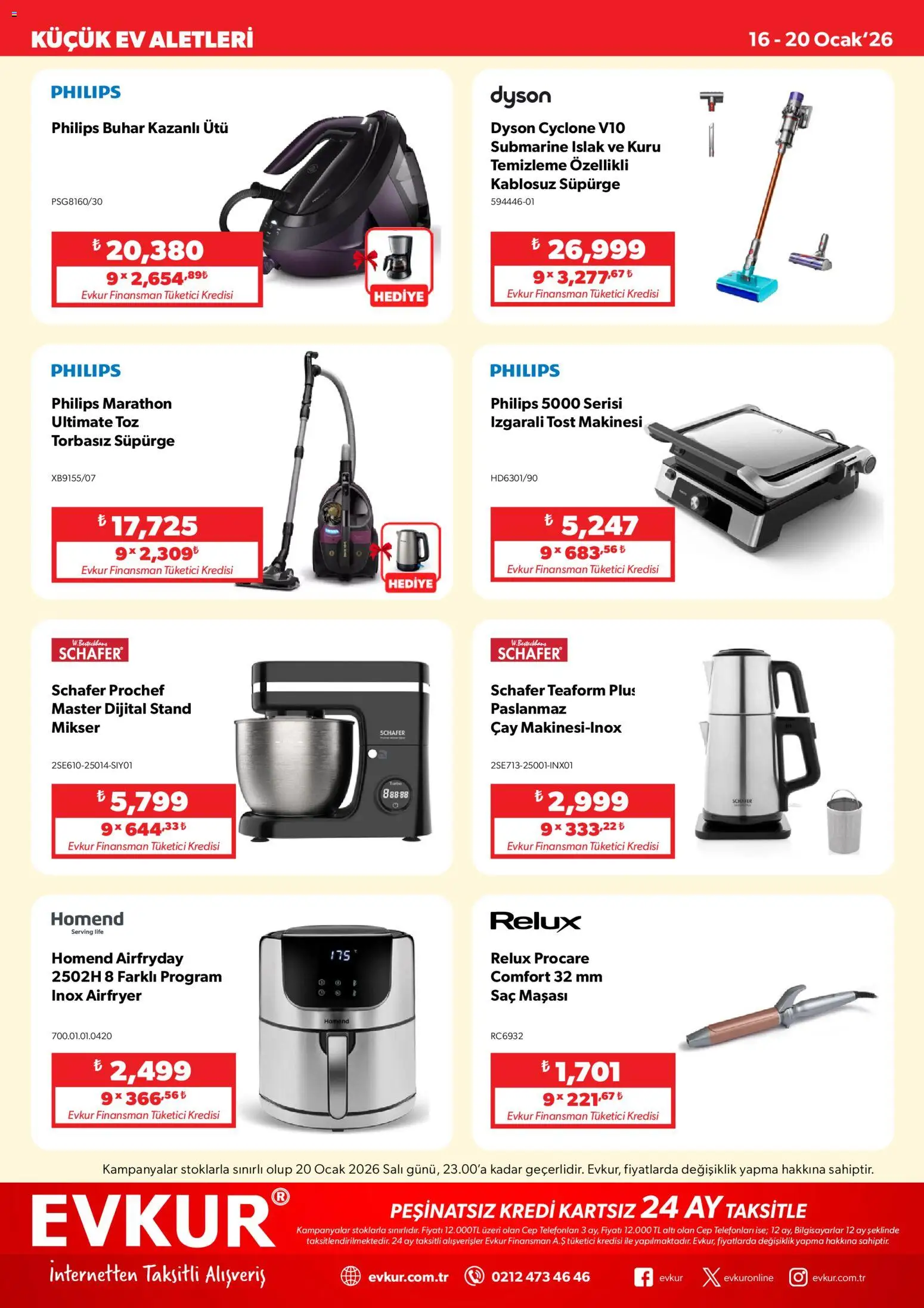 Evkur Katalog - 16.01.2026 tarihinden itibaren geçerlidir | Sayfa: 5 | Ürünler: Mikser, Saç maşası, Çay, Ocak